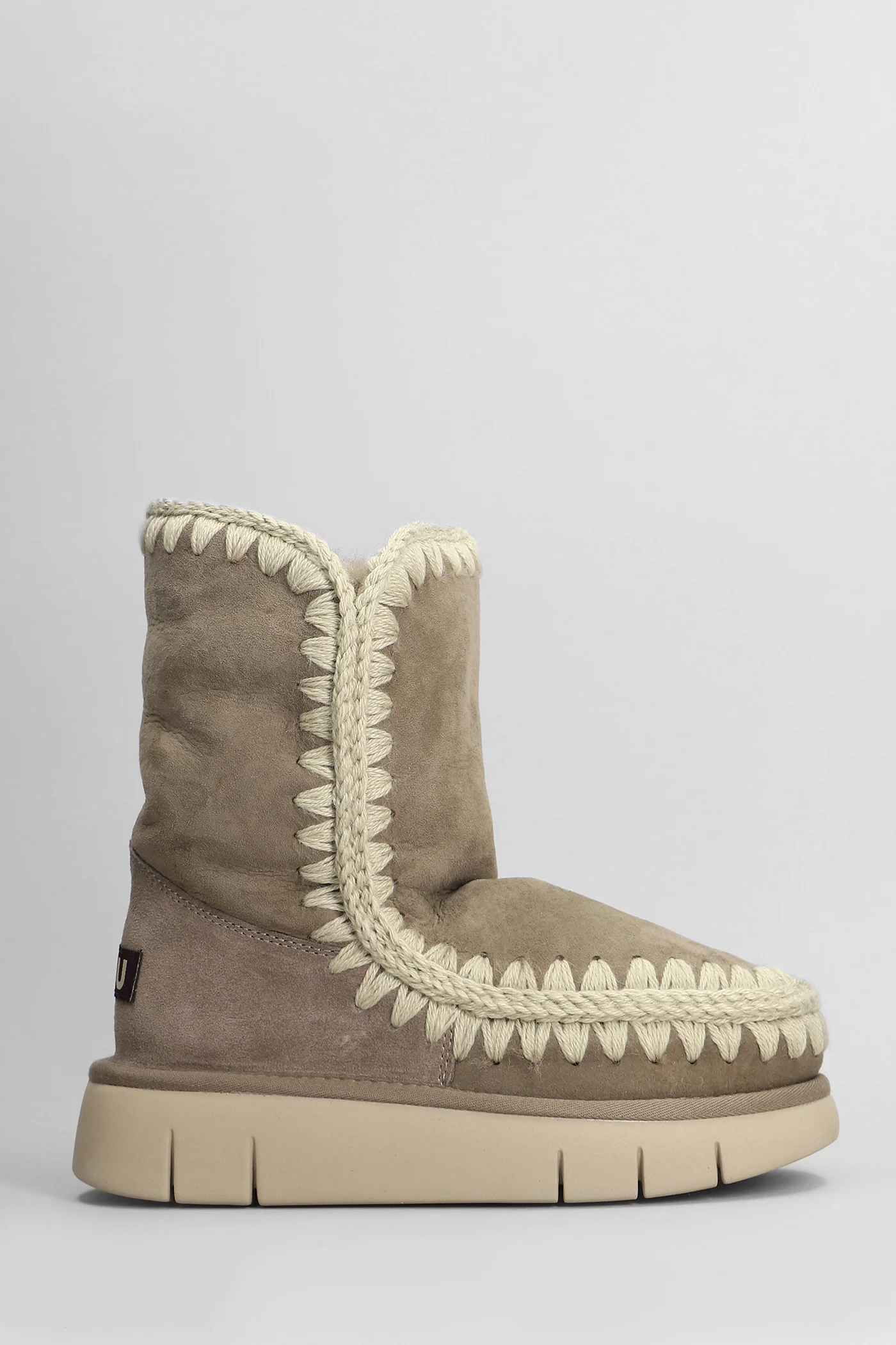 Eskimo bounce 24 low heels Ankle boots in grey suede