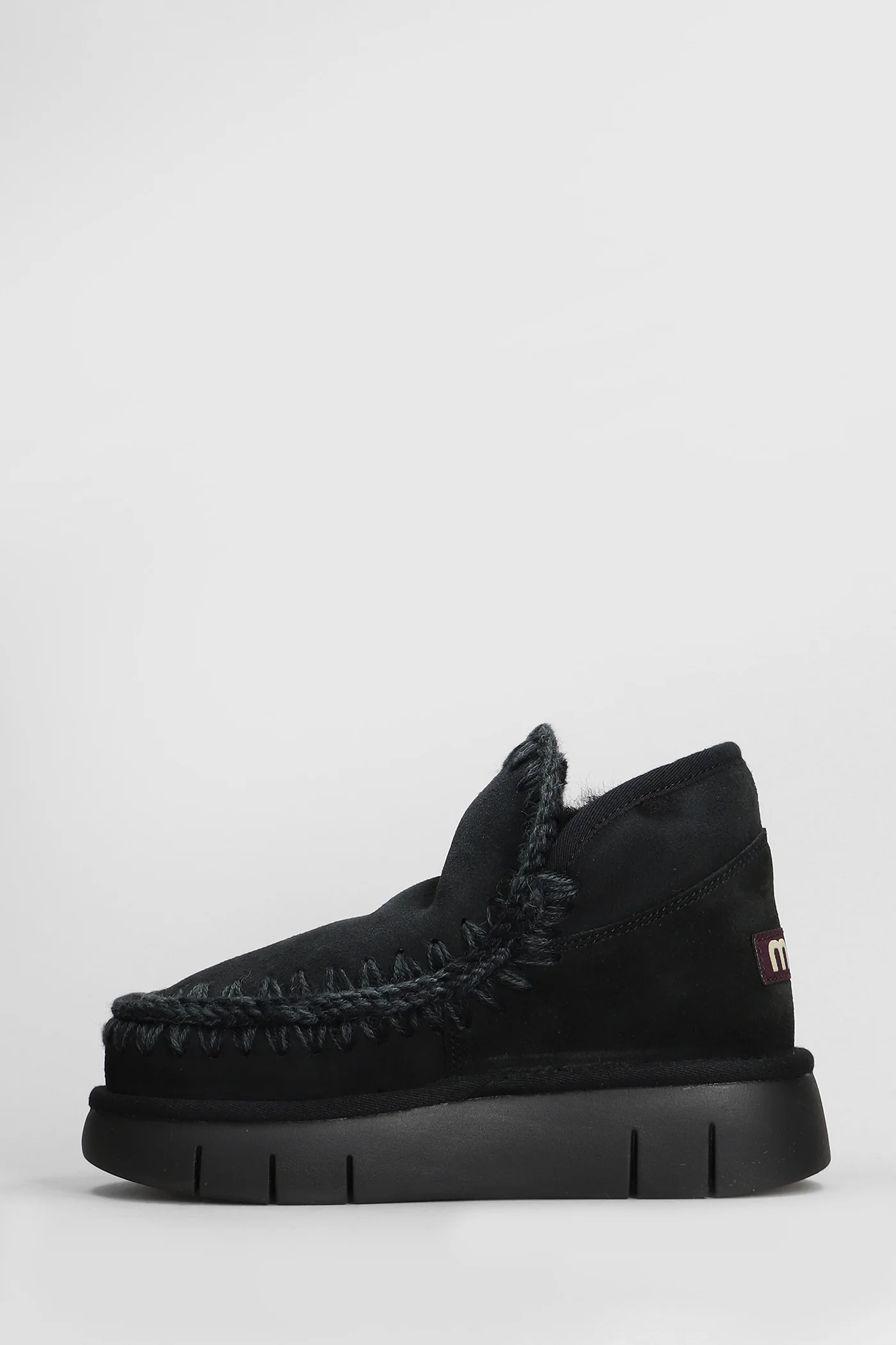 Eskimo bounce low heels Ankle boots in black suede - Image 3