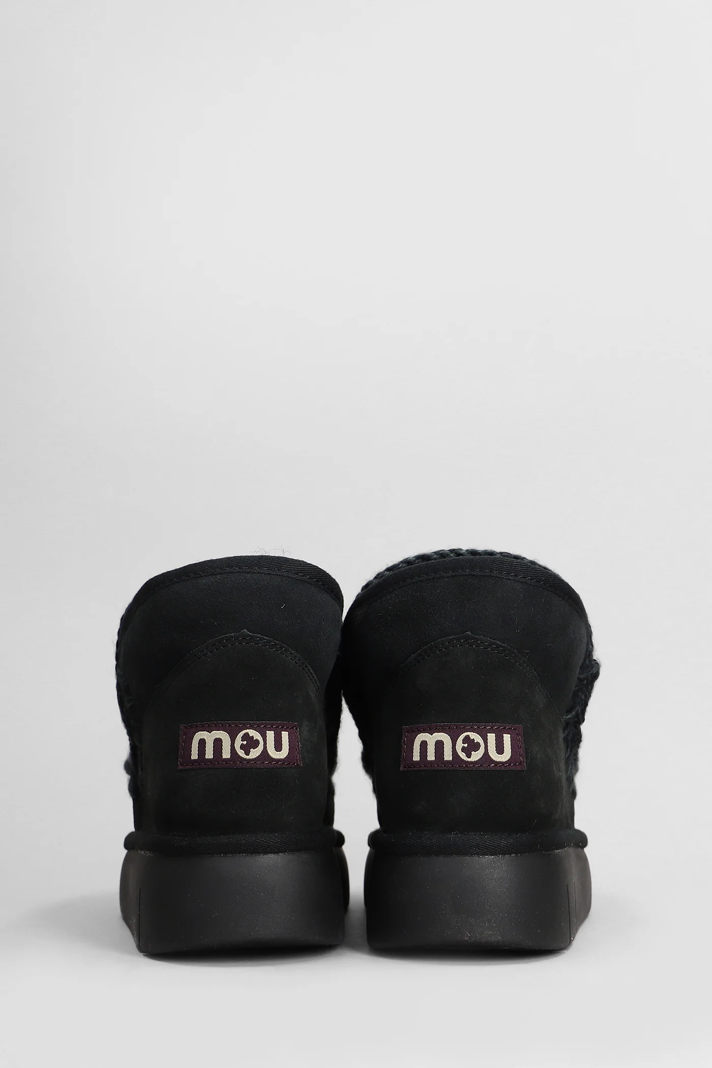 Eskimo bounce low heels Ankle boots in black suede - Image 4