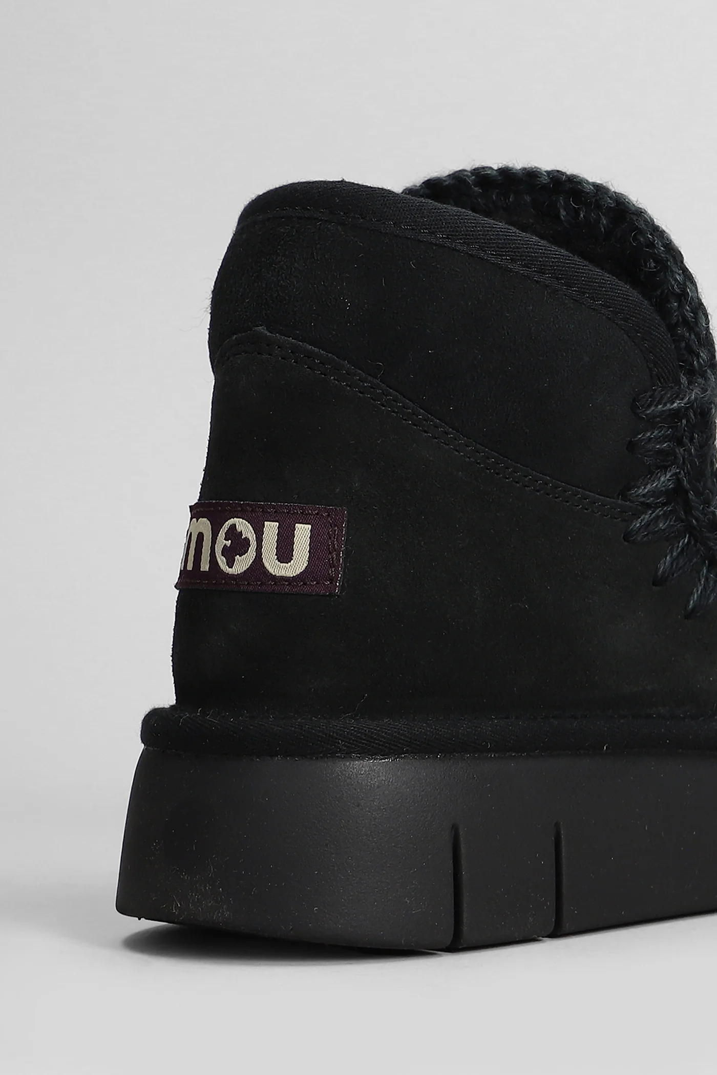 Eskimo bounce low heels Ankle boots in black suede - Image 5