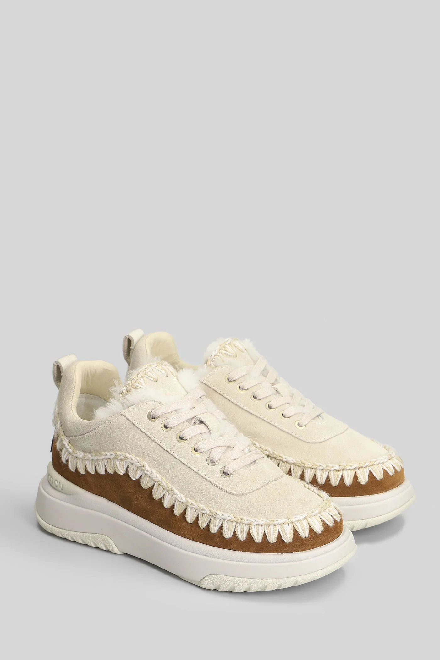 Eskimo jogger Sneakers in grey suede - Image 2