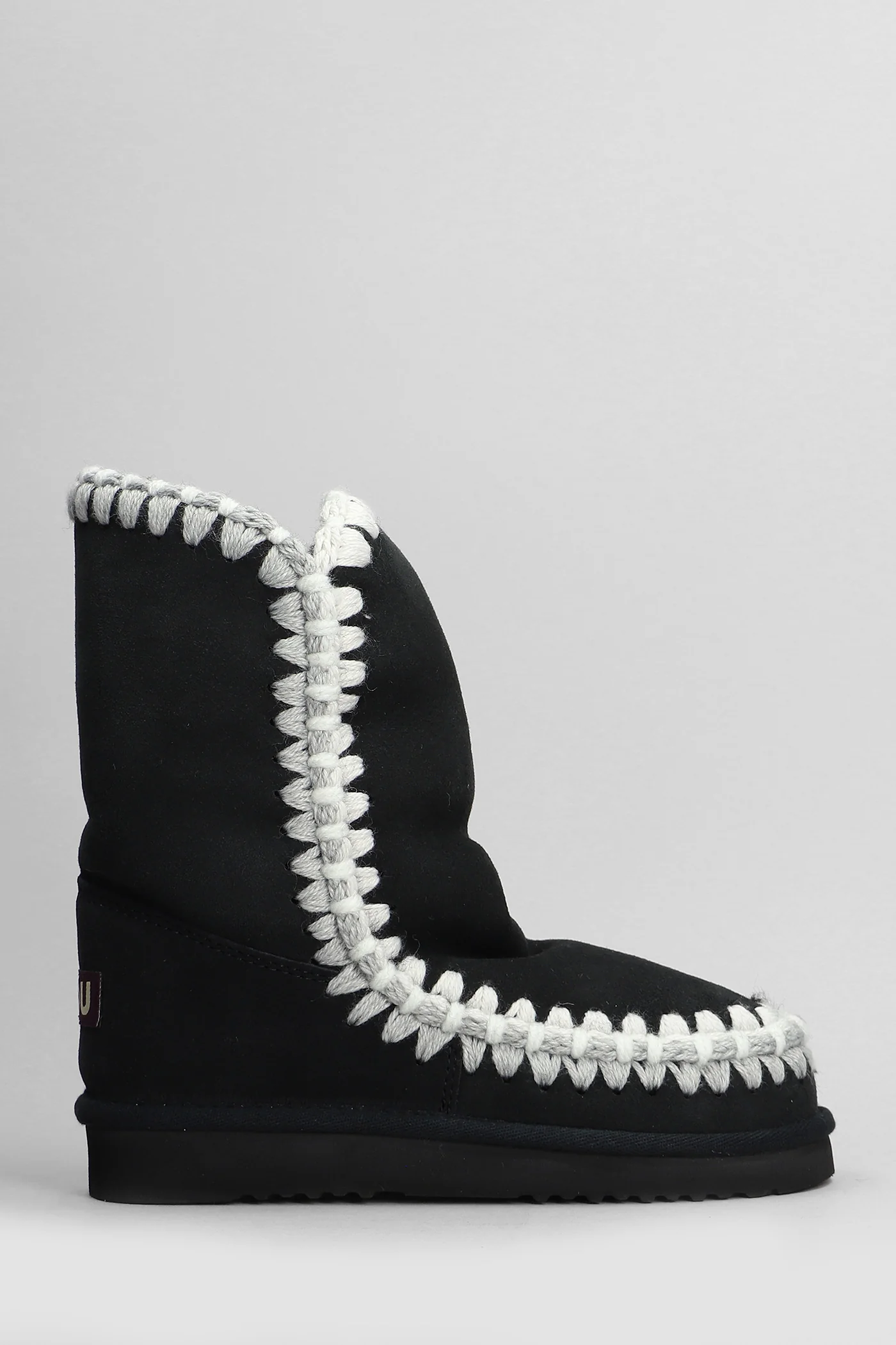 Eskimo low heels Ankle boots in black suede