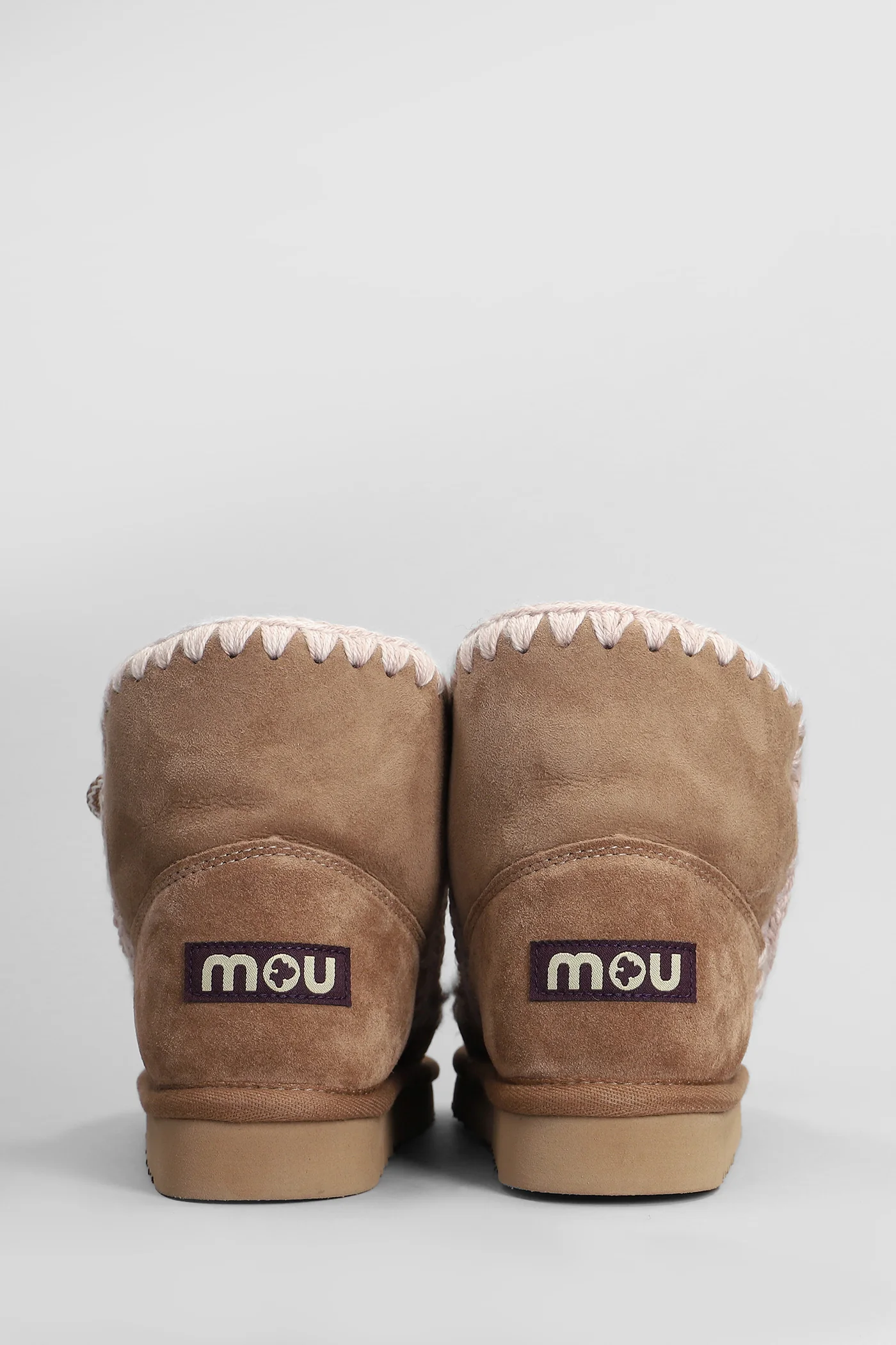 Eskimo scoubidoo low heels Ankle boots in brown leather - Image 4