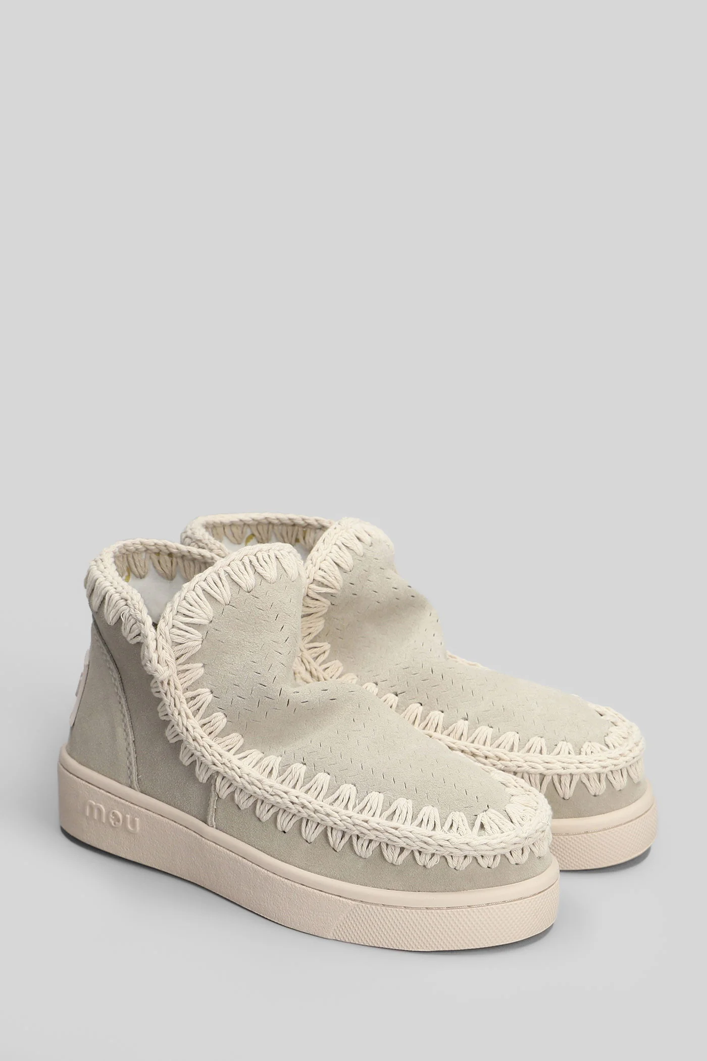 Eskimo Sneaker low heels Ankle boots in beige suede - Image 2