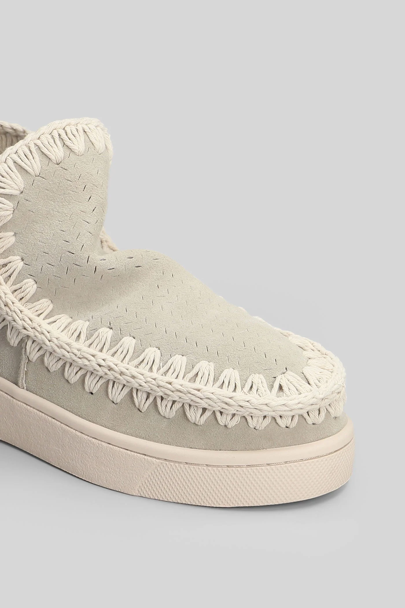 Eskimo Sneaker low heels Ankle boots in beige suede - Image 5