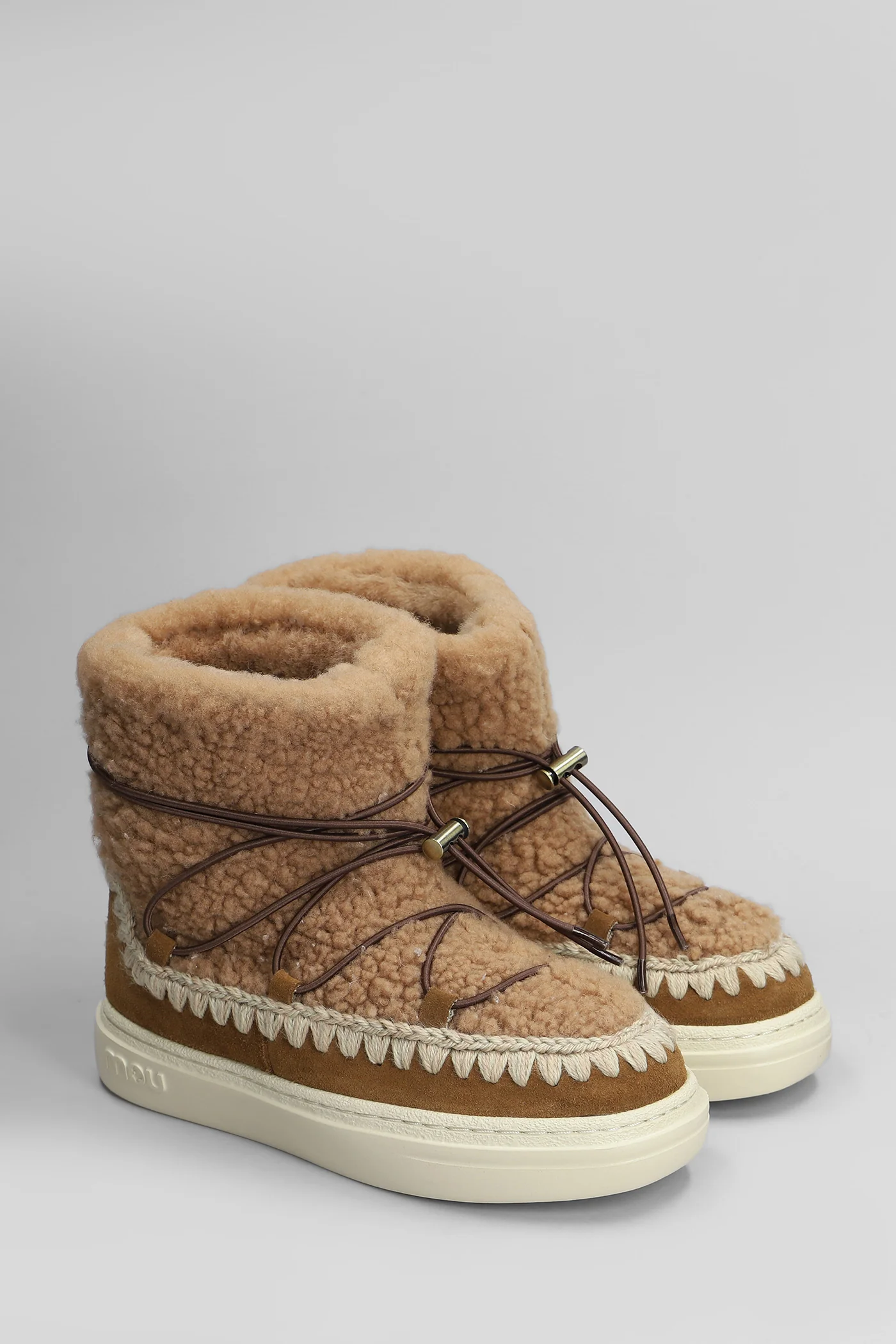 Eskimo sneaker scoub low heels Ankle boots in brown suede - Image 2