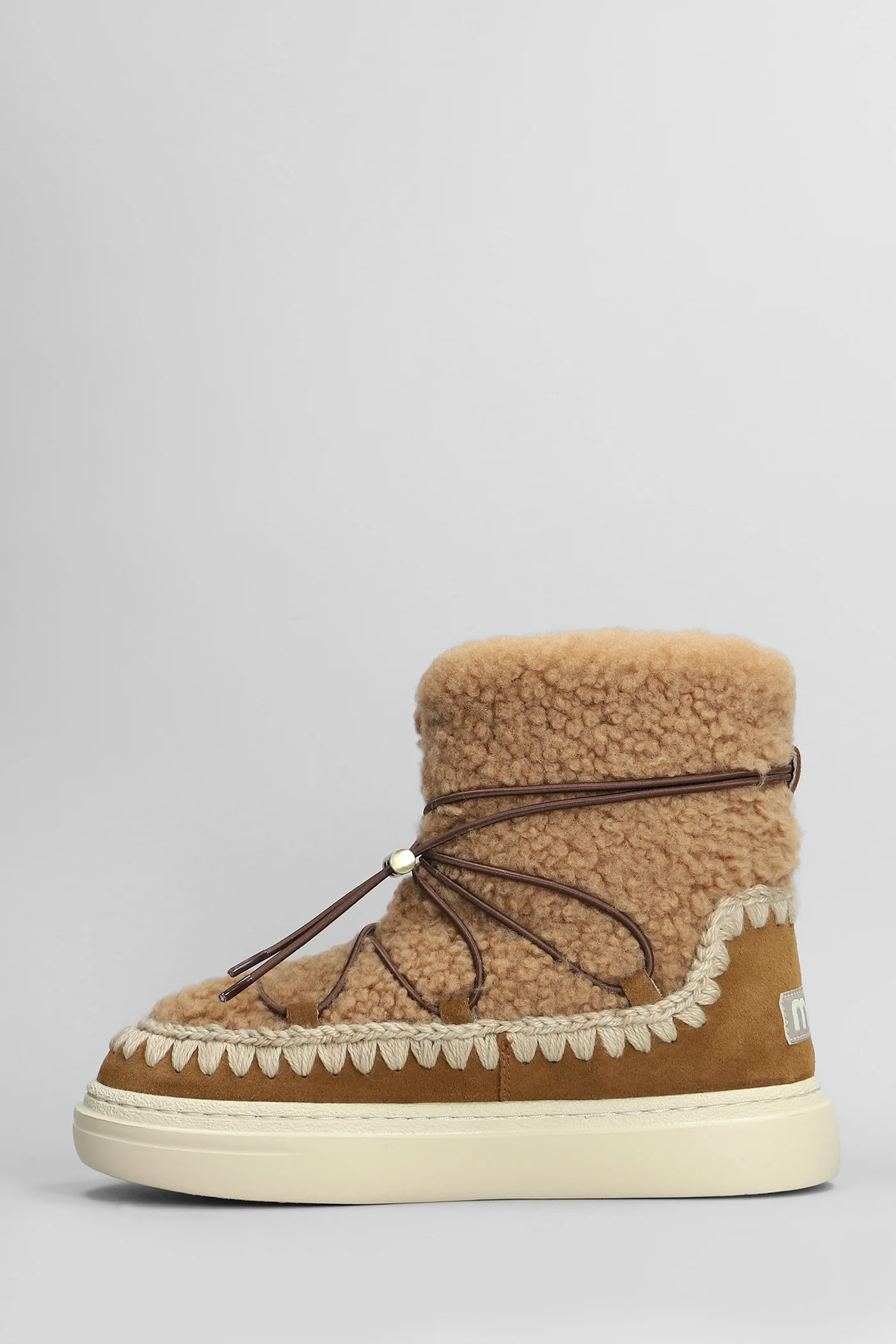 Eskimo sneaker scoub low heels Ankle boots in brown suede - Image 3