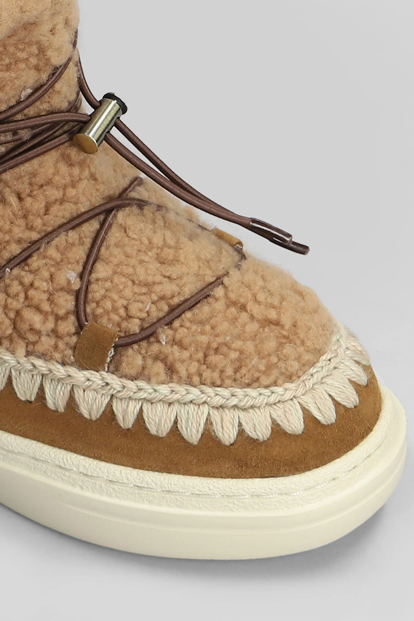 Eskimo sneaker scoub low heels Ankle boots in brown suede - Image 5