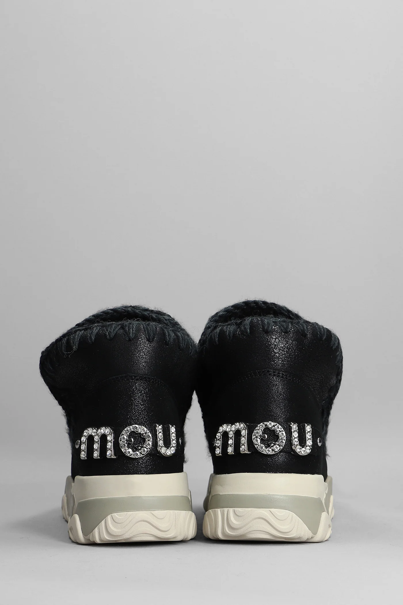 Eskimo Trainer low heels Ankle boots in black leather - Image 4