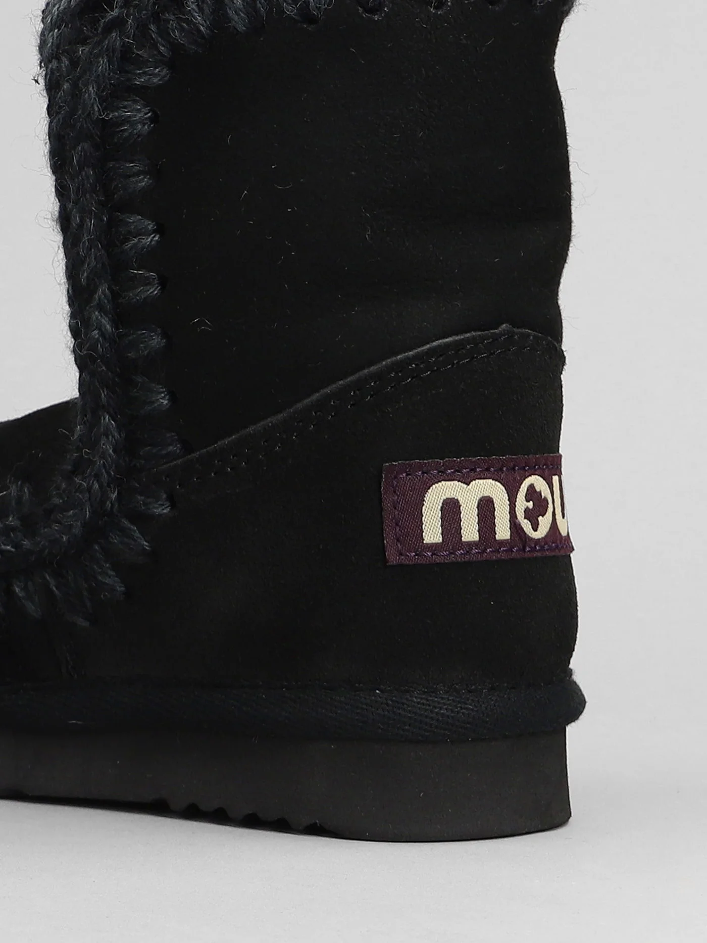 Eskimo boot kid low heels Ankle boots in black suede - Image 5