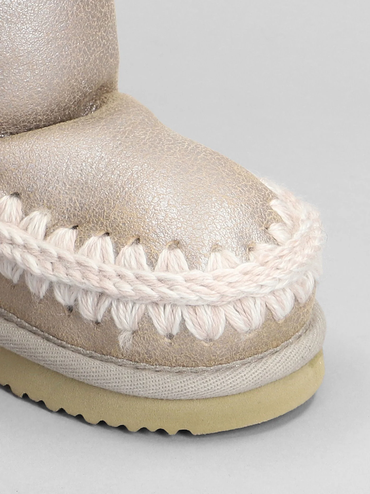 Eskimo boot kid low heels Ankle boots in grey leather - Image 5