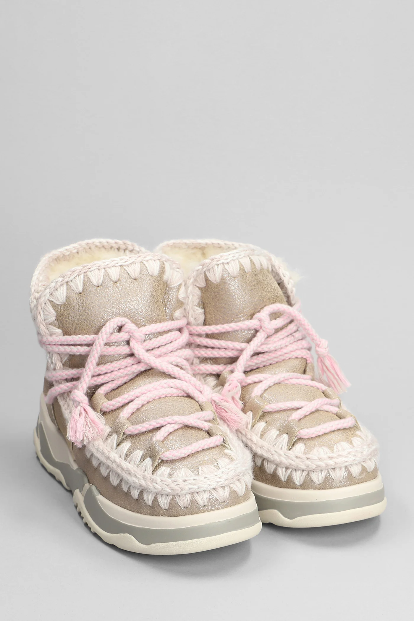 Trainer 02 scoubidoo Sneakers in beige leather - Image 2