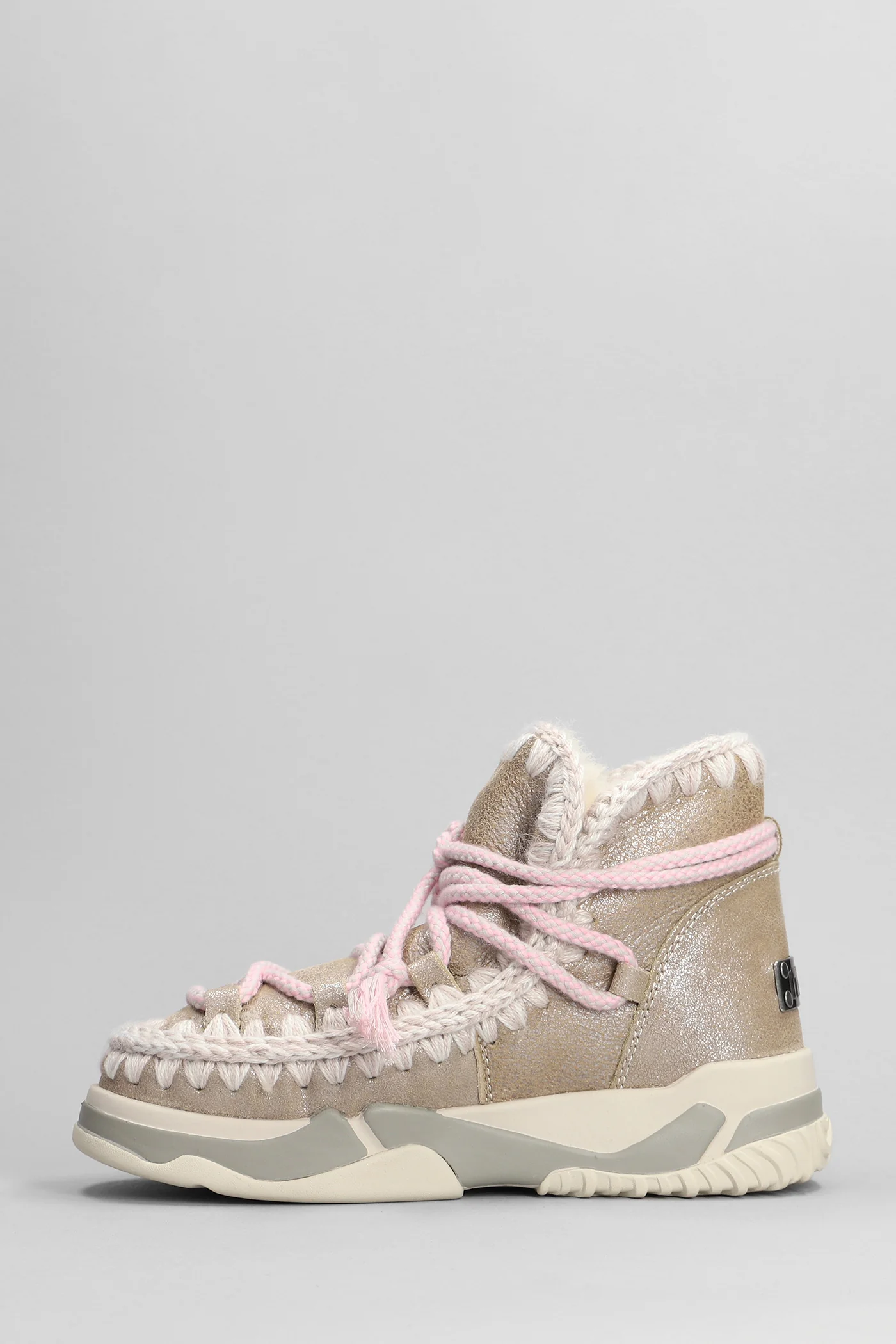 Trainer 02 scoubidoo Sneakers in beige leather - Image 3