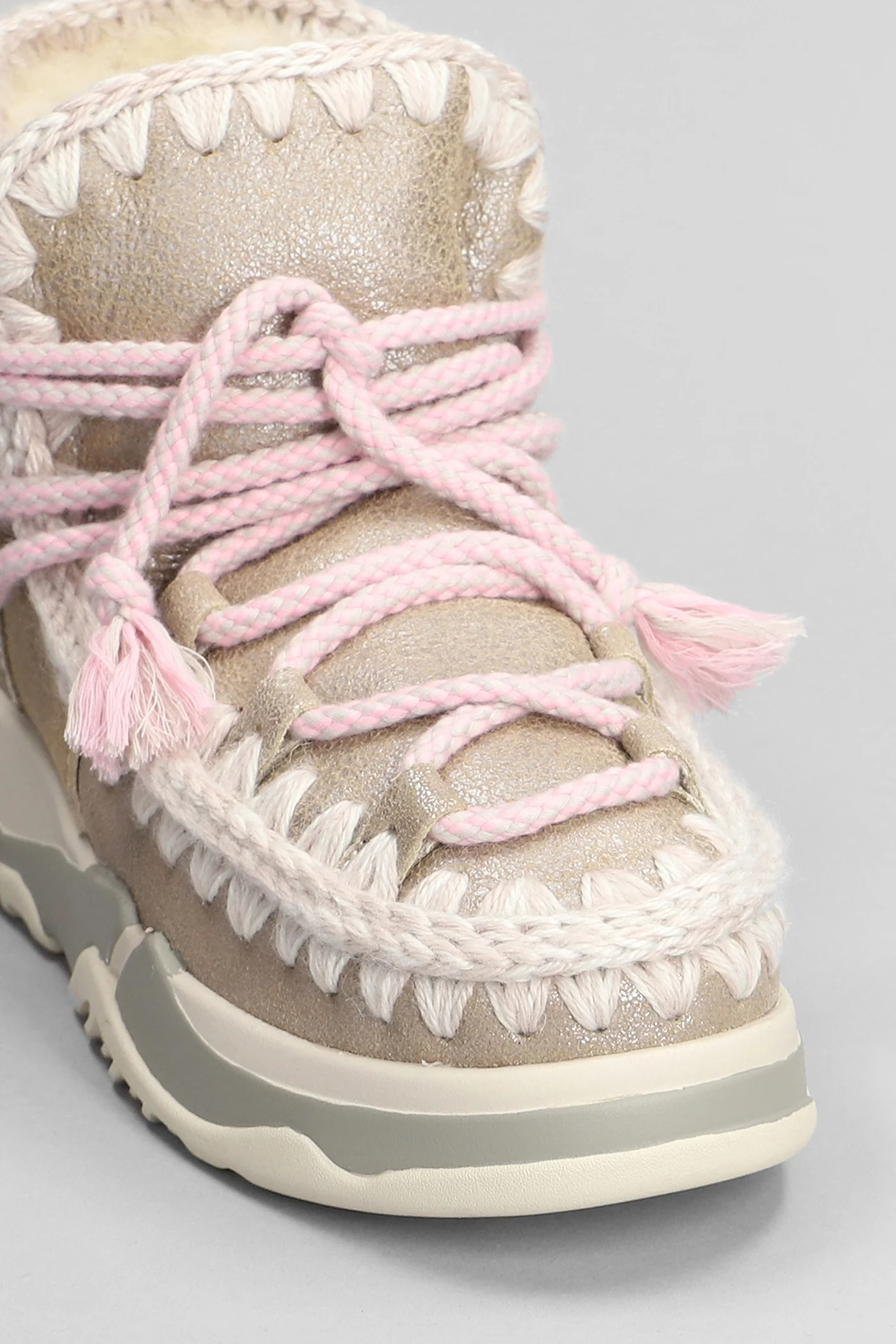 Trainer 02 scoubidoo Sneakers in beige leather - Image 5