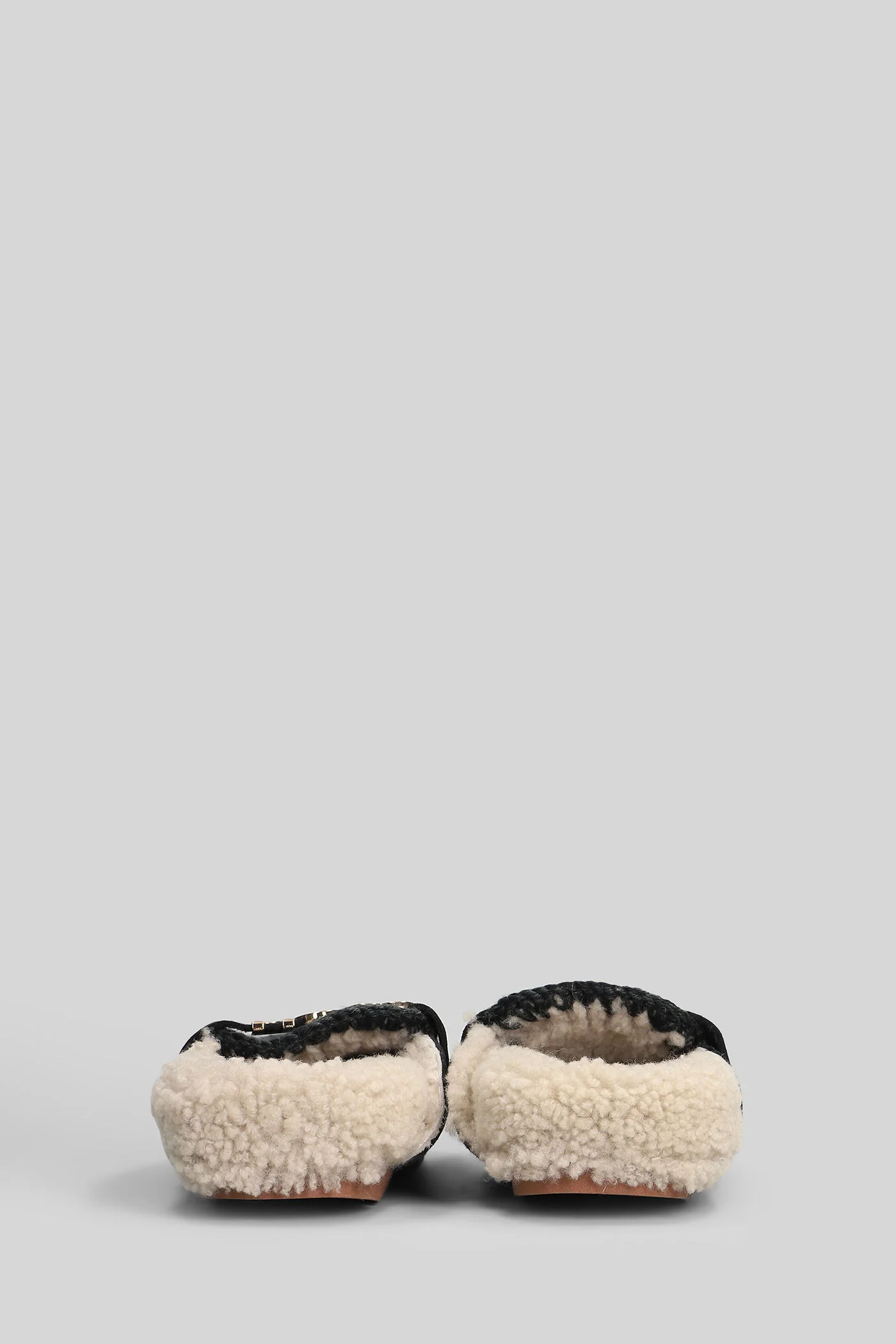Winter bio slide Slipper-Mule in black suede - Image 4