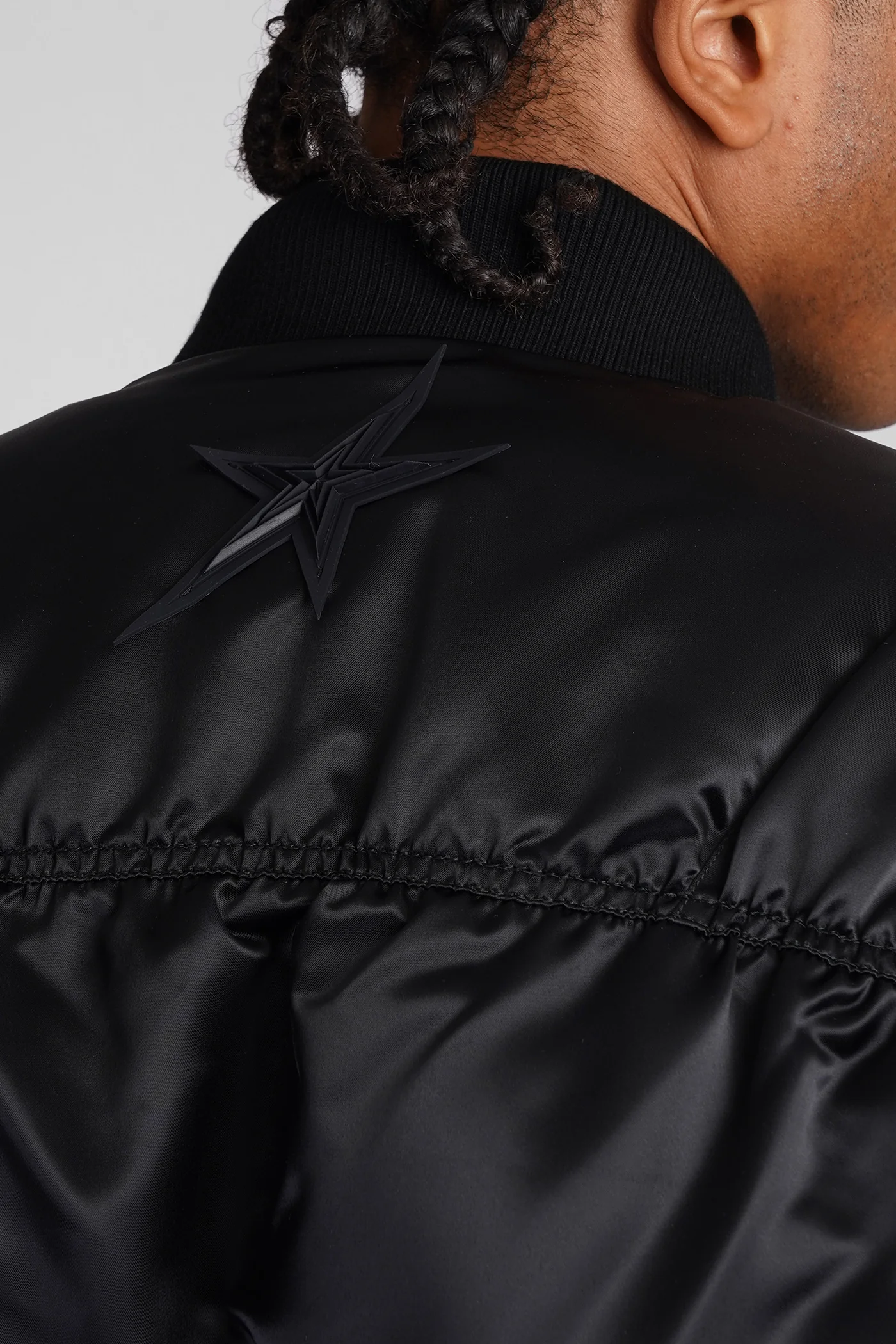 Bomber Jacket in black nylon - Image 5