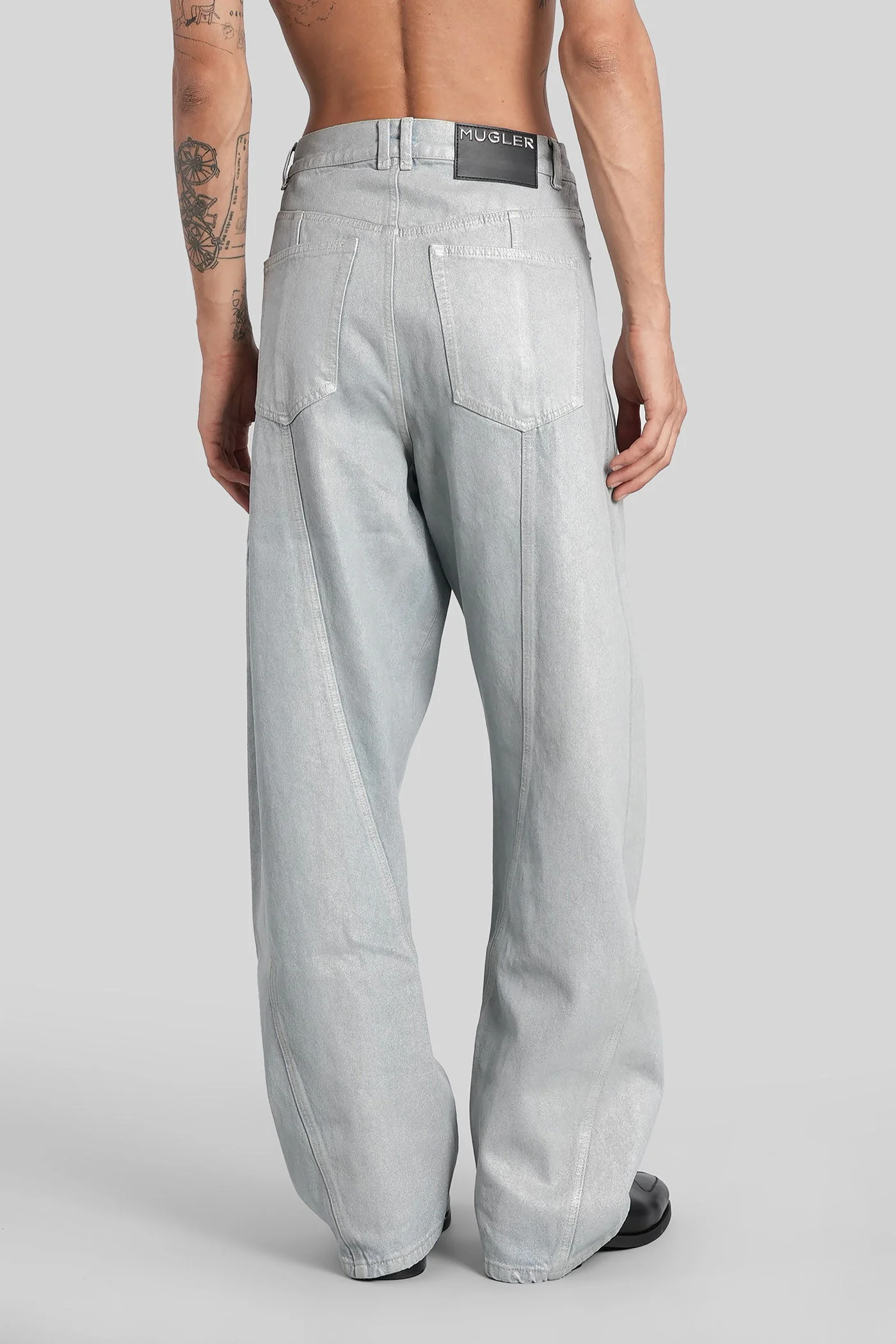 Jeans in grey denim - Image 3