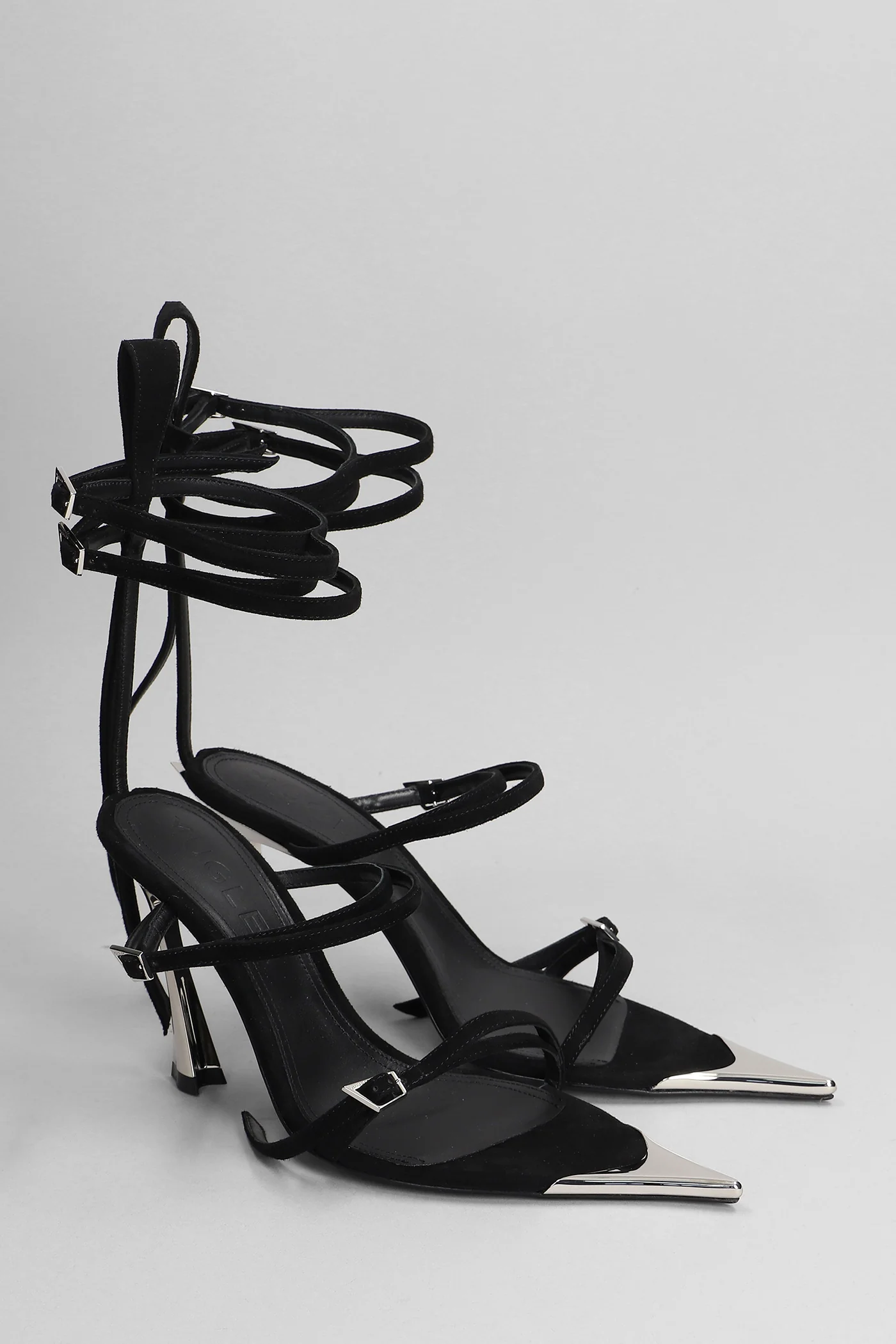 Sandals in black suede - Image 2