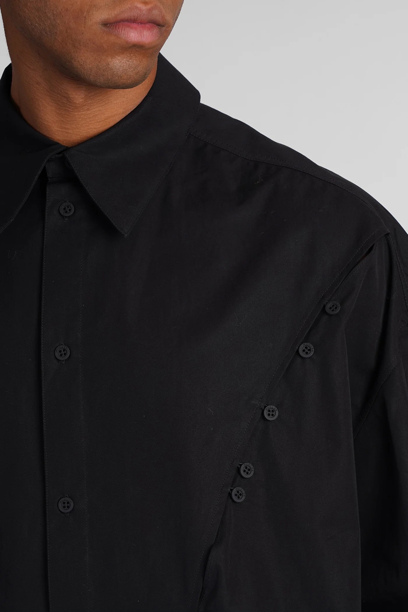 Shirt in black cotton - Image 5