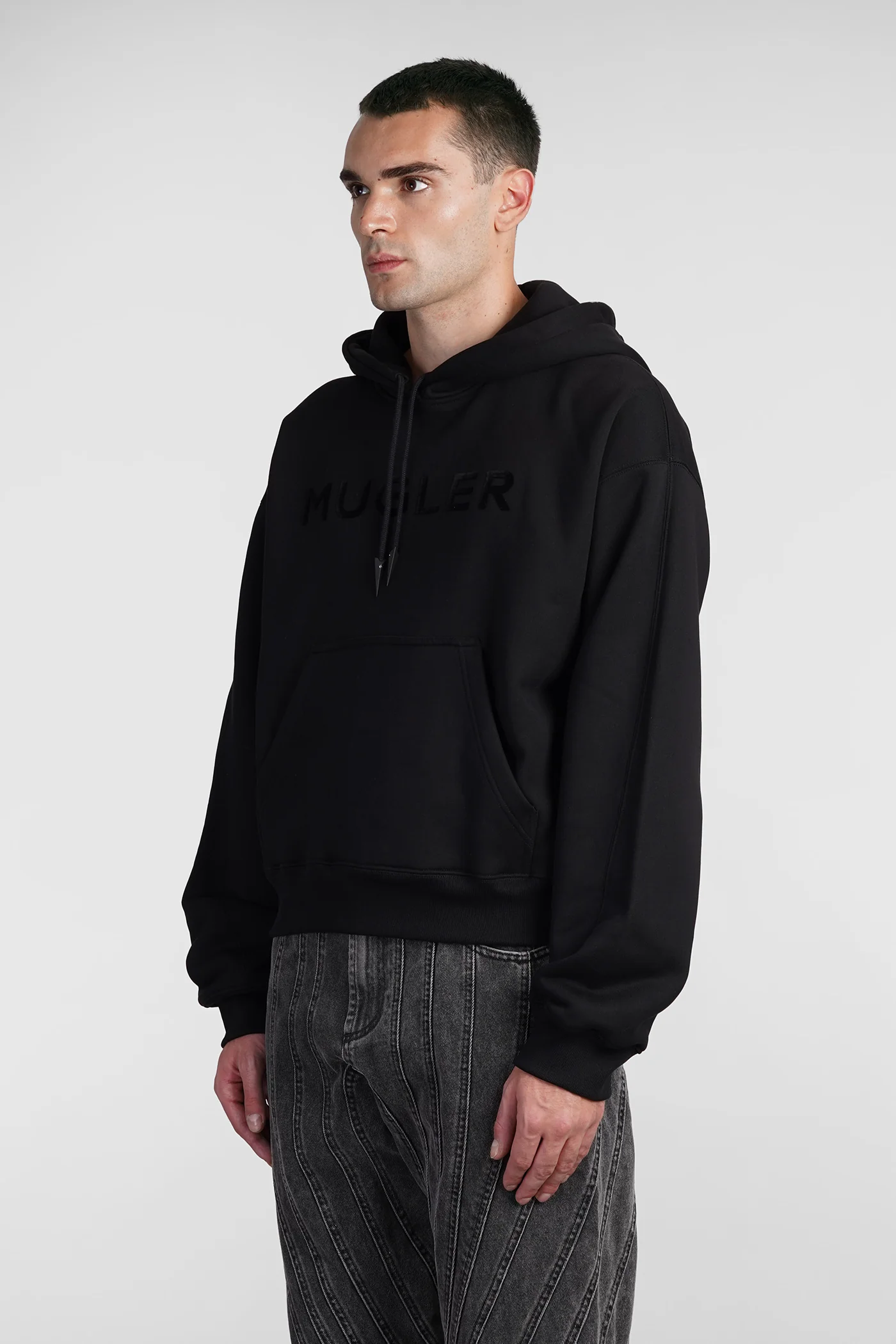 Sweatshirt in black cotton - Image 4
