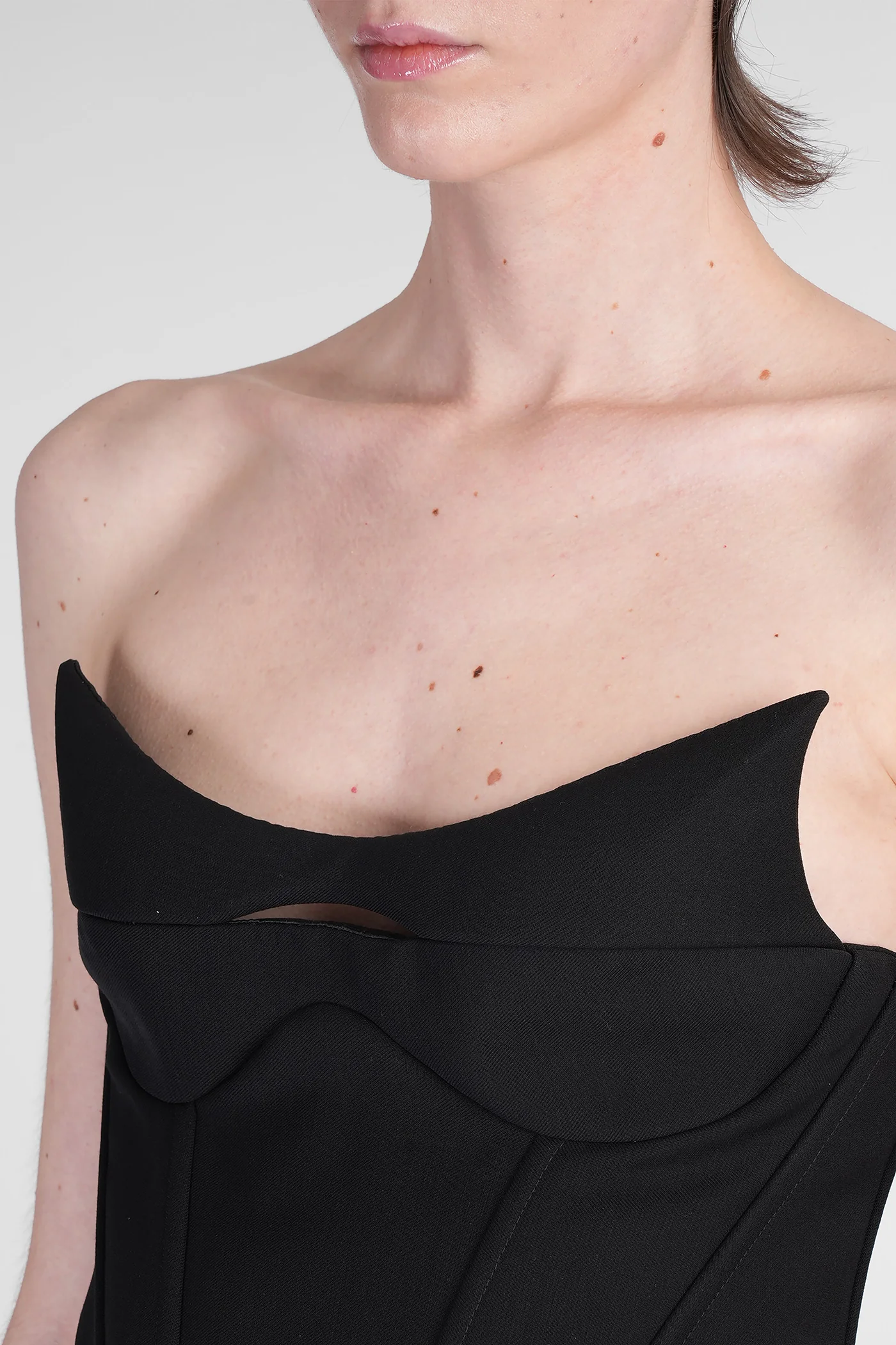 Topwear in black viscose - Image 5