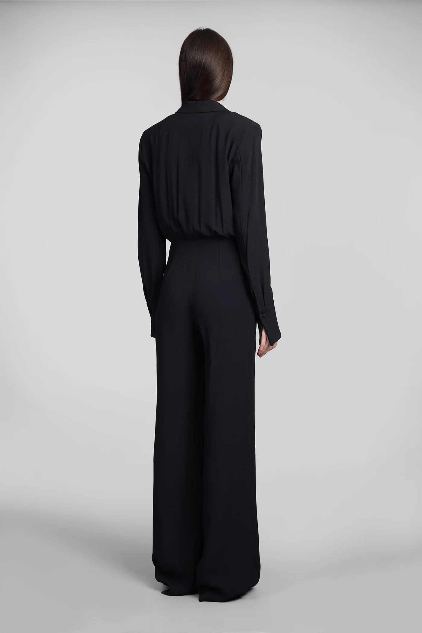 Bayard Jumpsuit in black acetate - Image 3