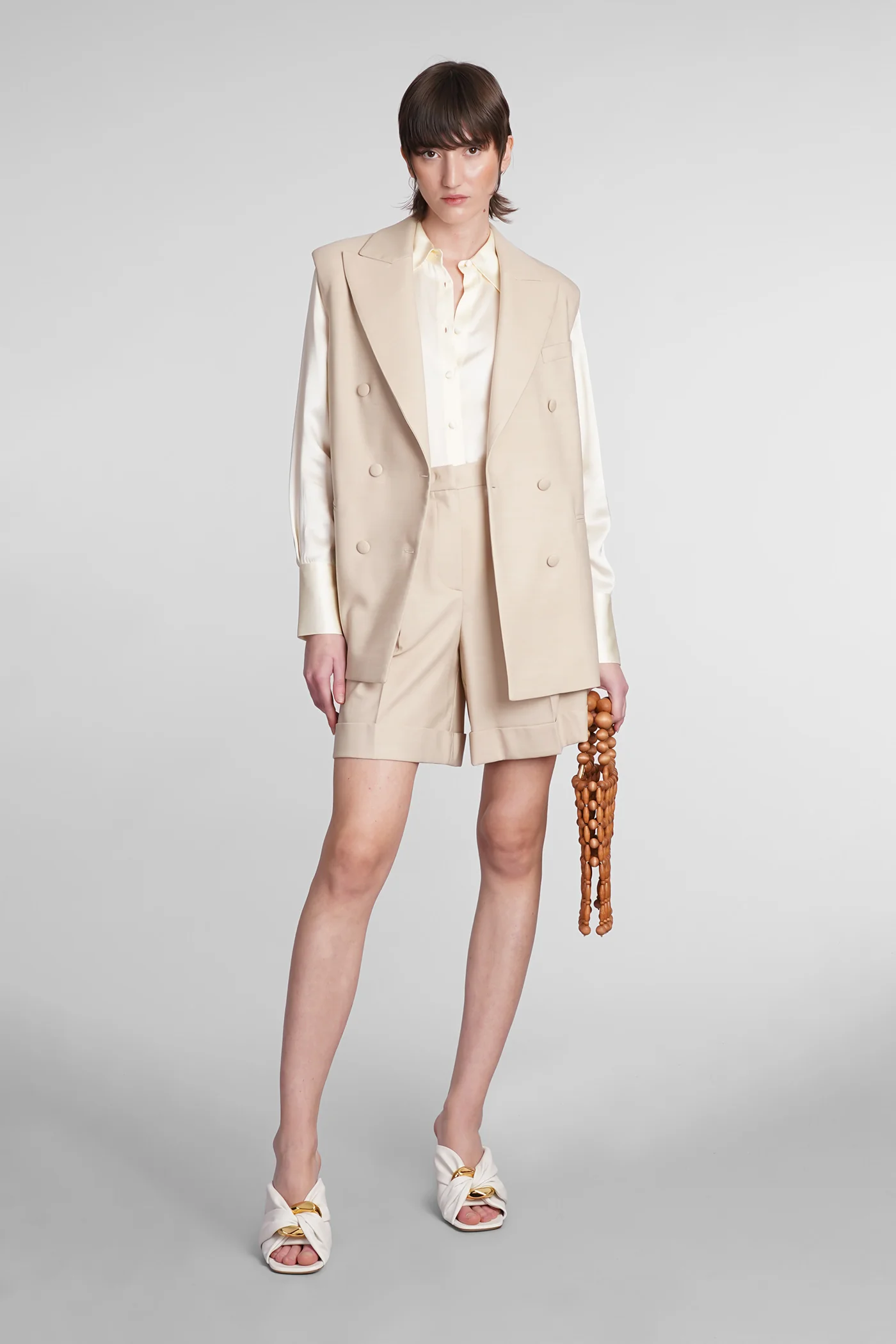 Nice Shorts in beige polyamide - Image 2