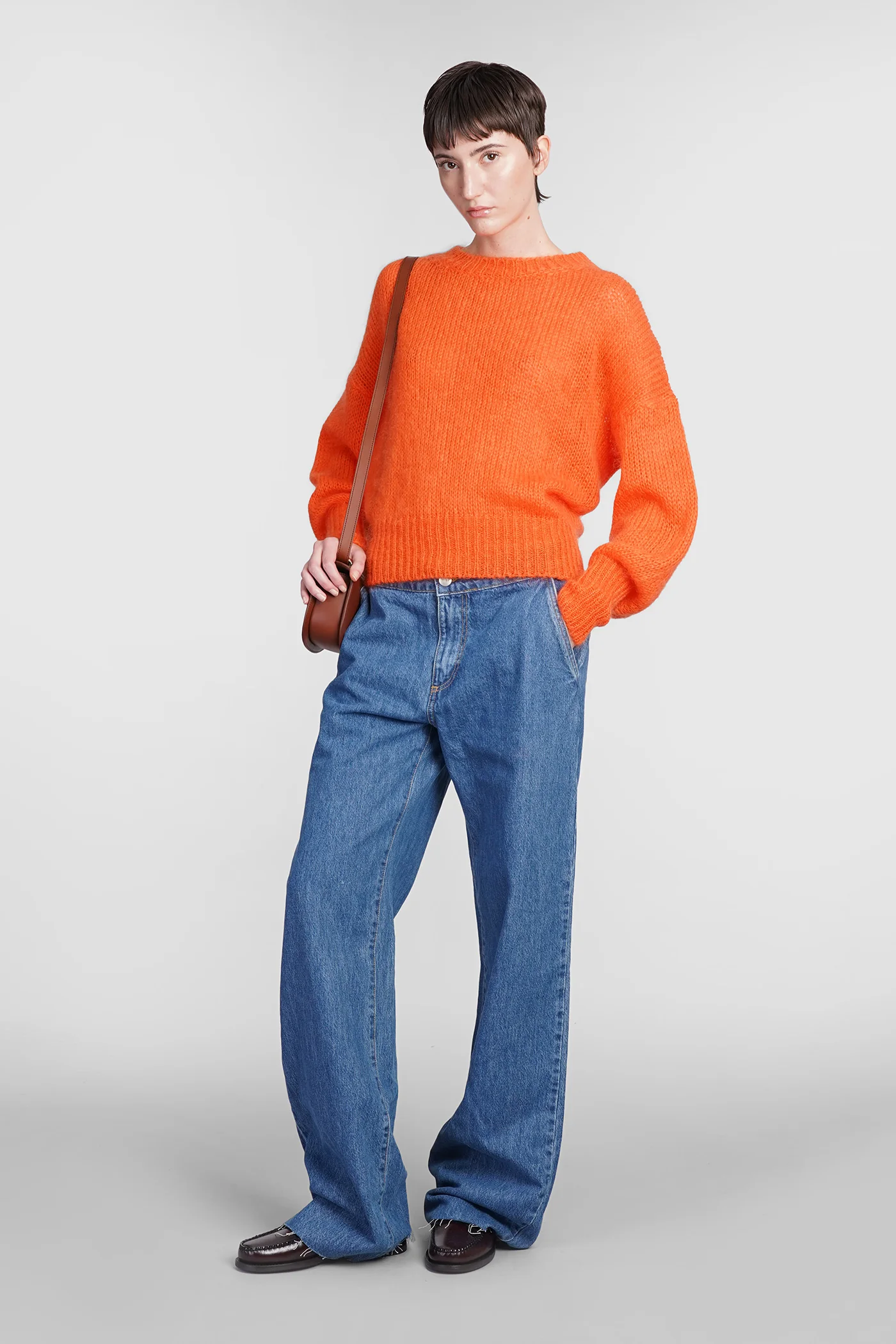 Sophie Knitwear in orange wool - Image 2