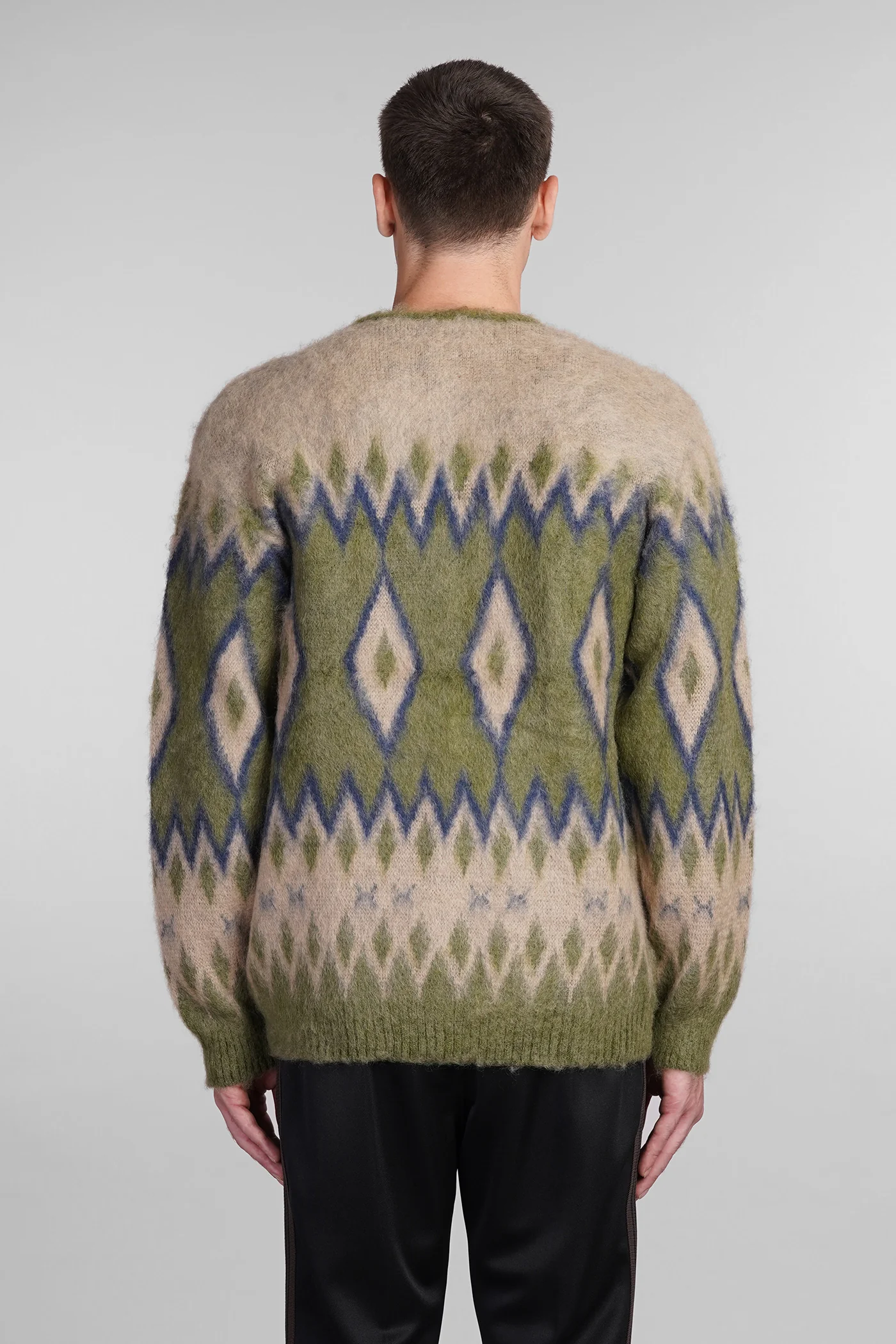 Cardigan in green Mohair - Image 3