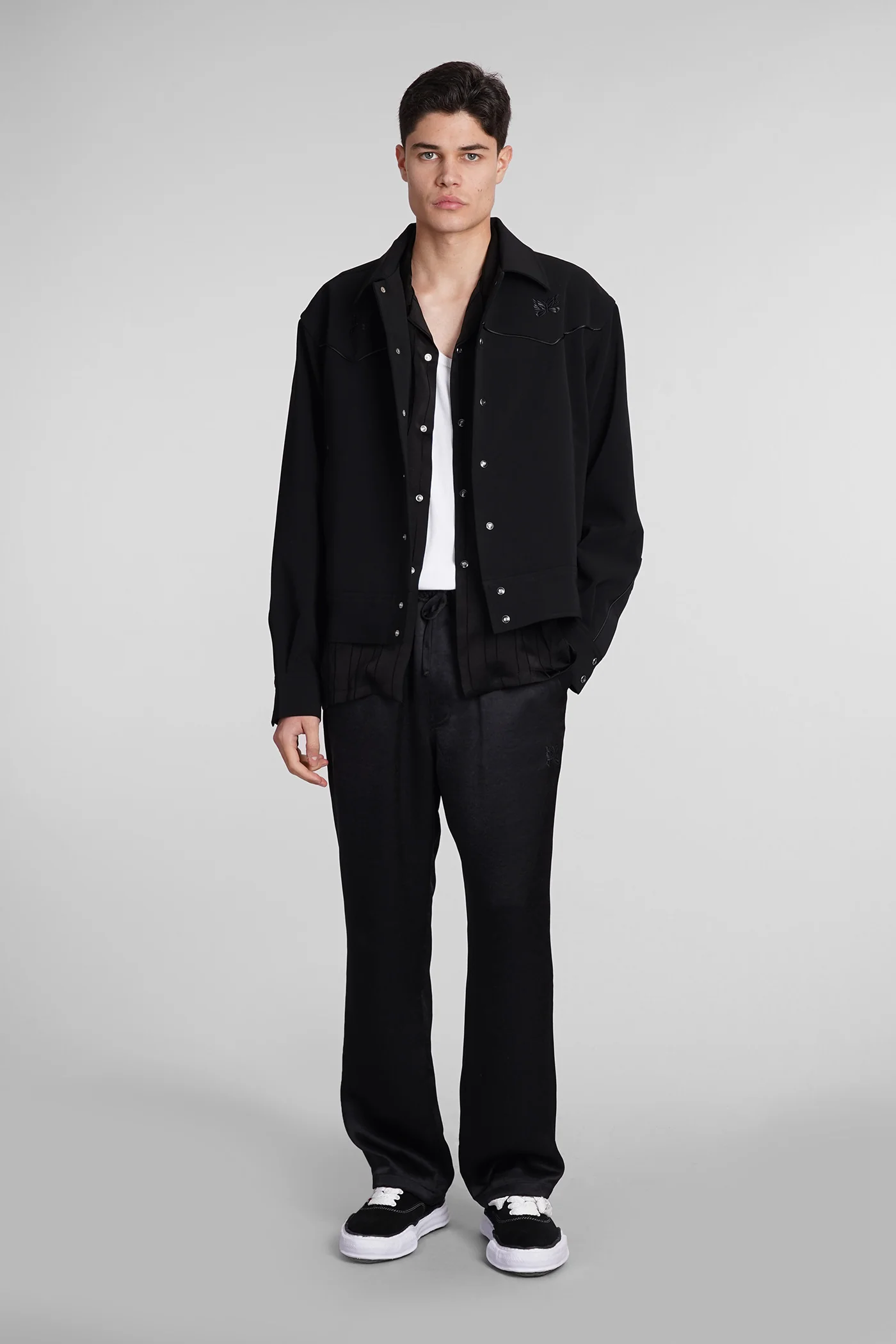Casual jacket in black polyester - Image 2