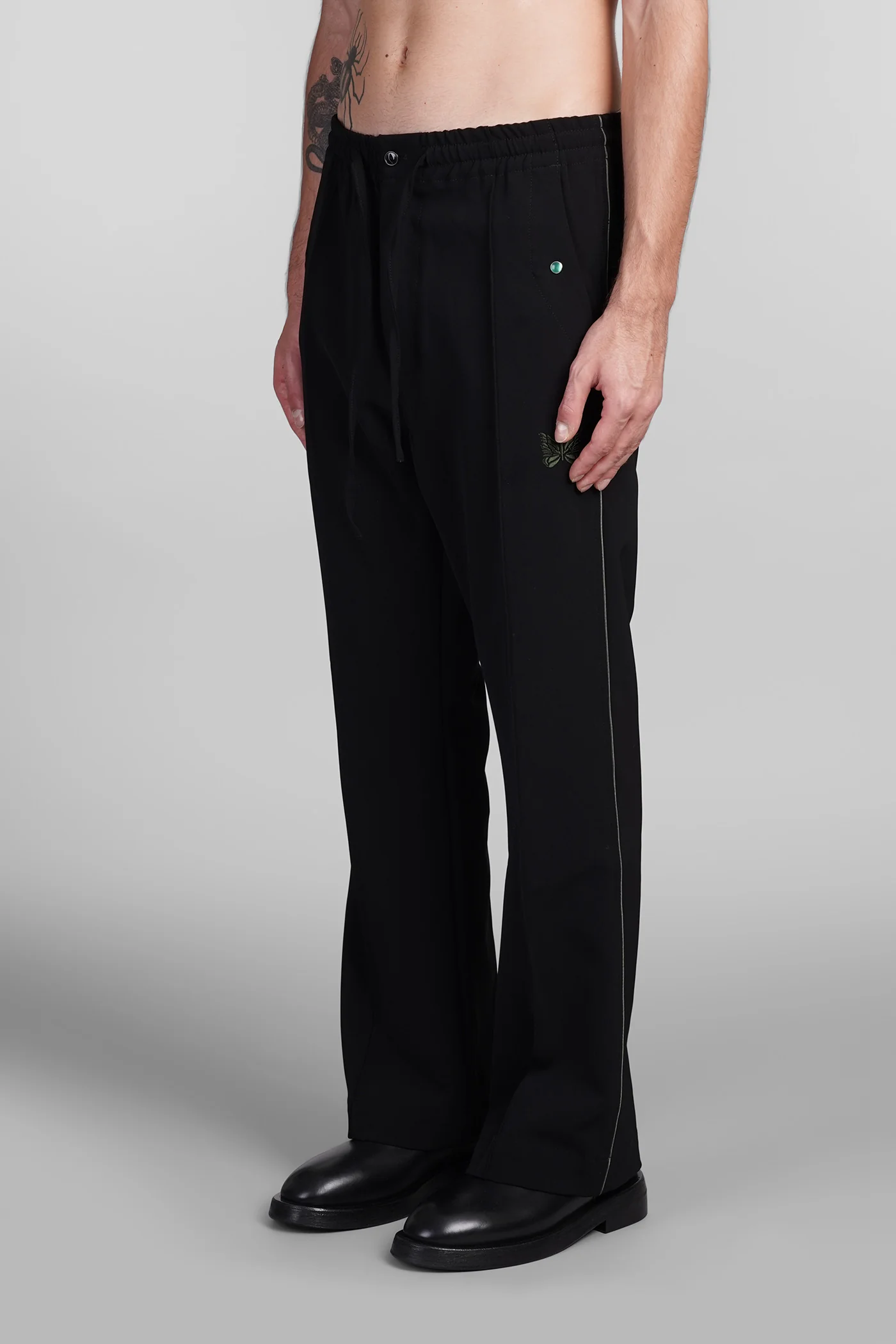 Pants in black polyester - Image 4