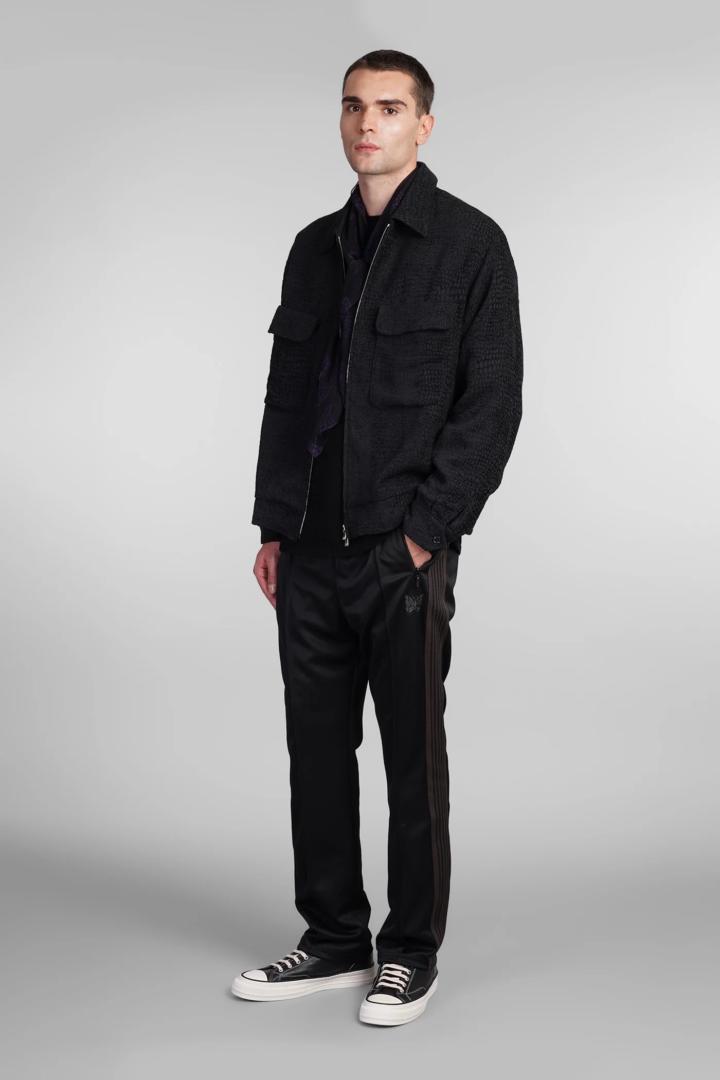 Pants in black polyester - Image 2