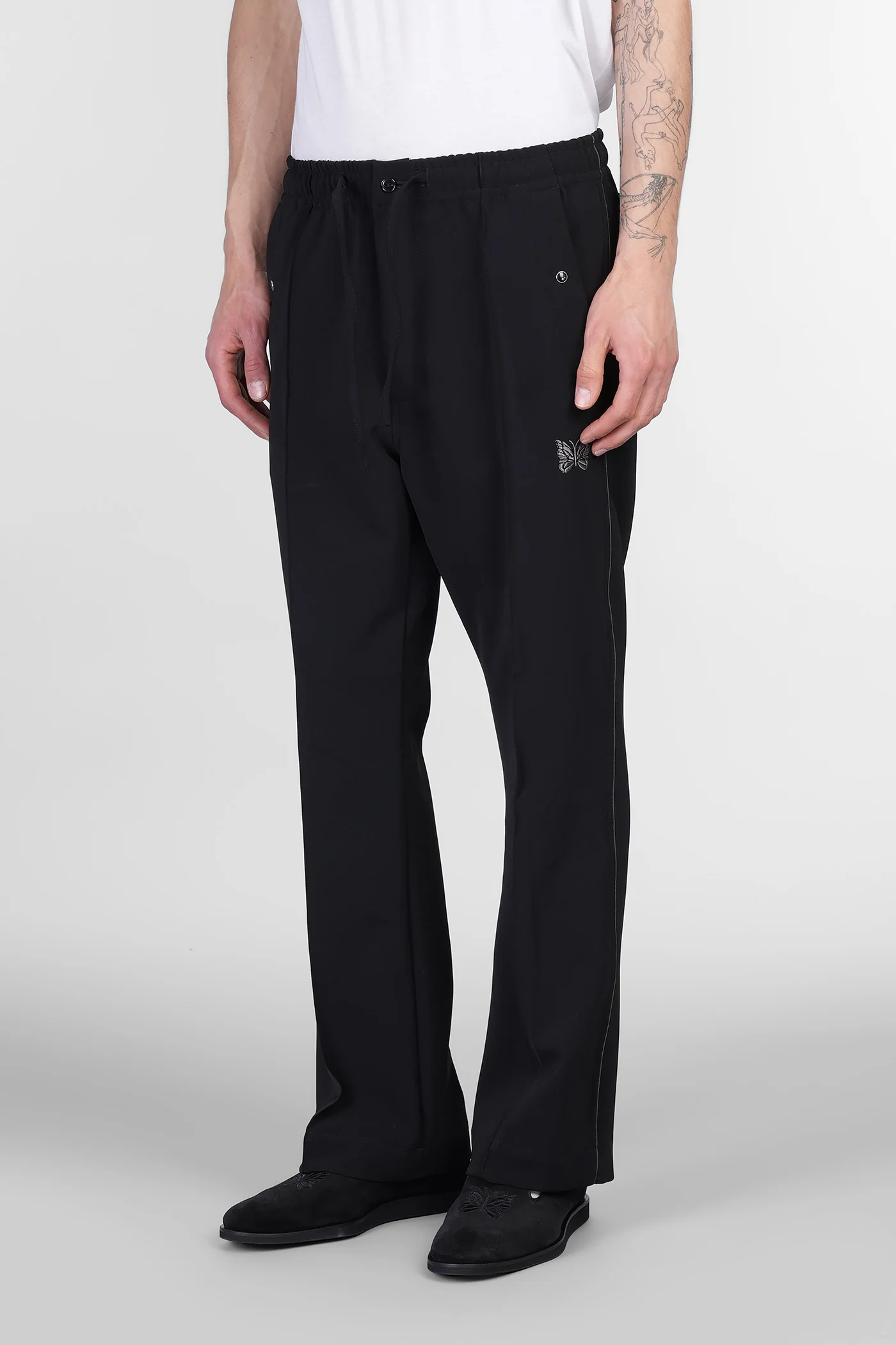 Pants in black polyester - Image 4
