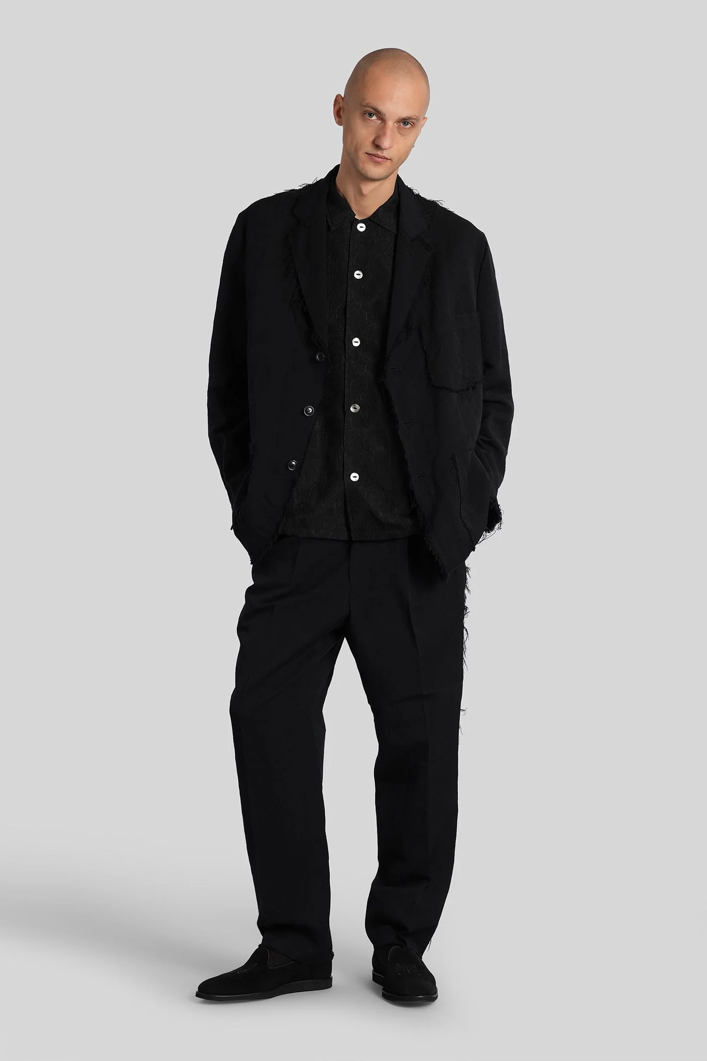 Pants in black wool - Image 2
