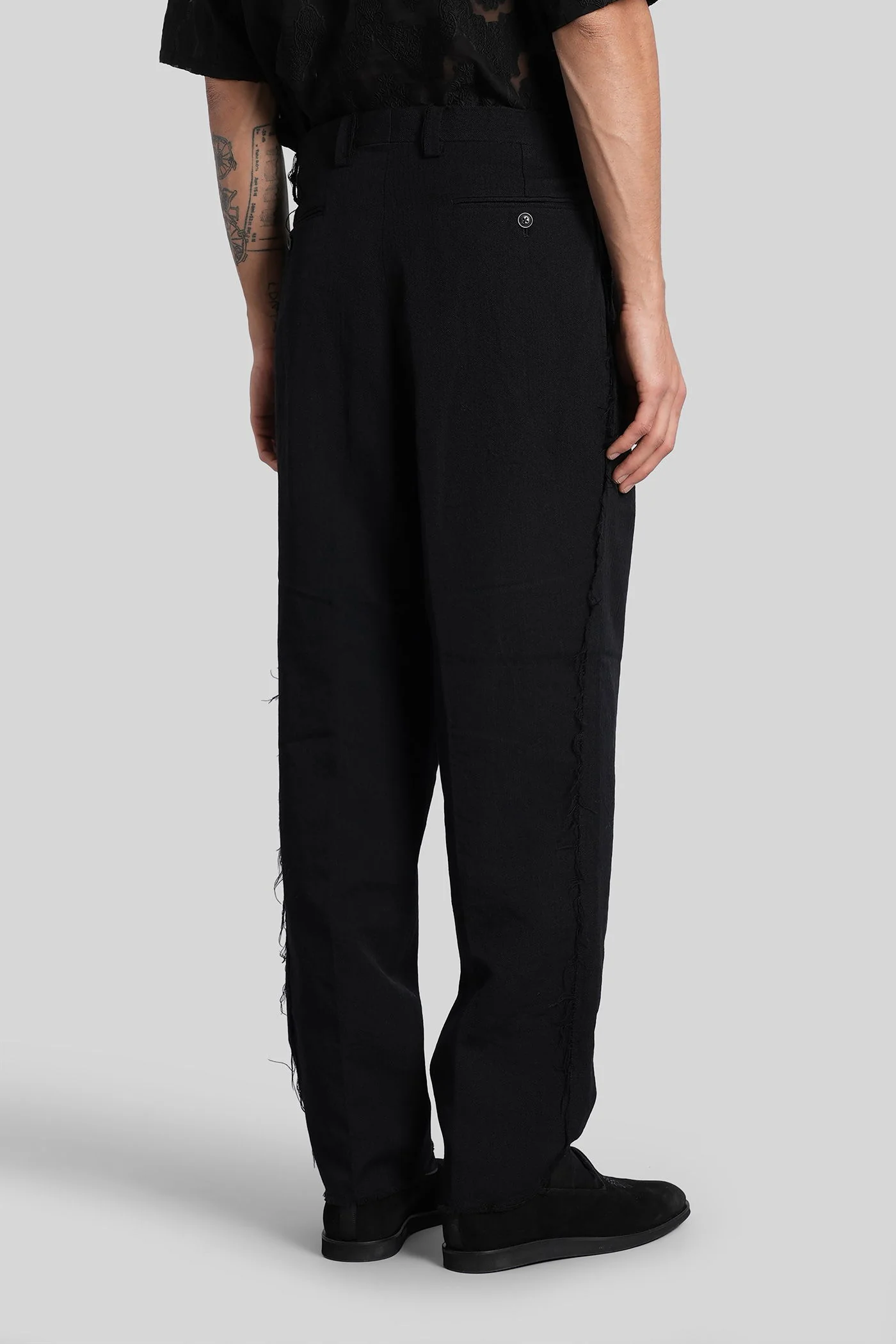 Pants in black wool - Image 3