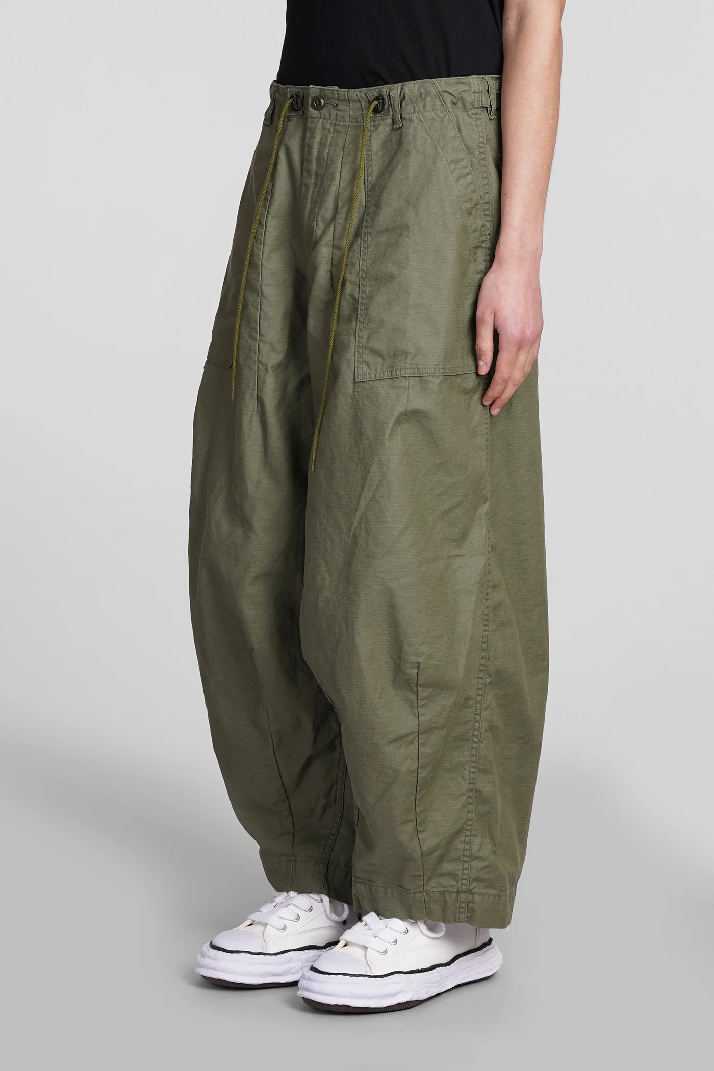 Pants in green cotton - Image 4