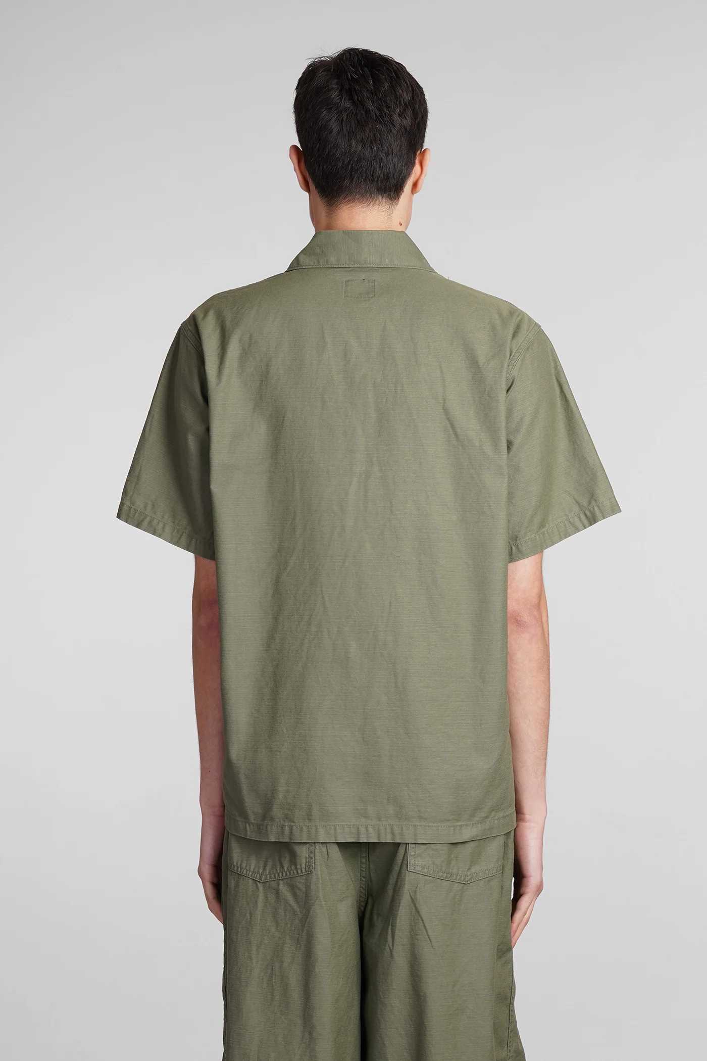 Shirt in green cotton - Image 3