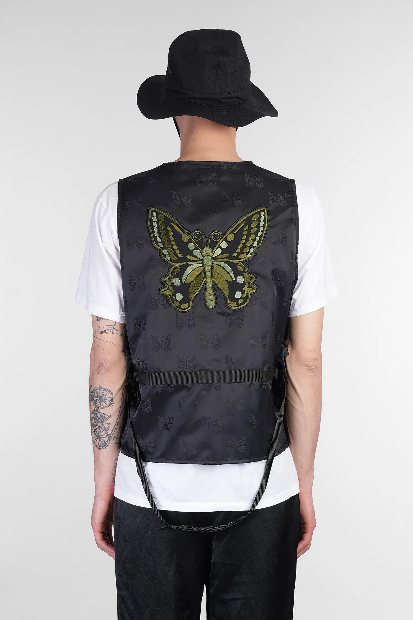 Vest in black nylon - Image 3