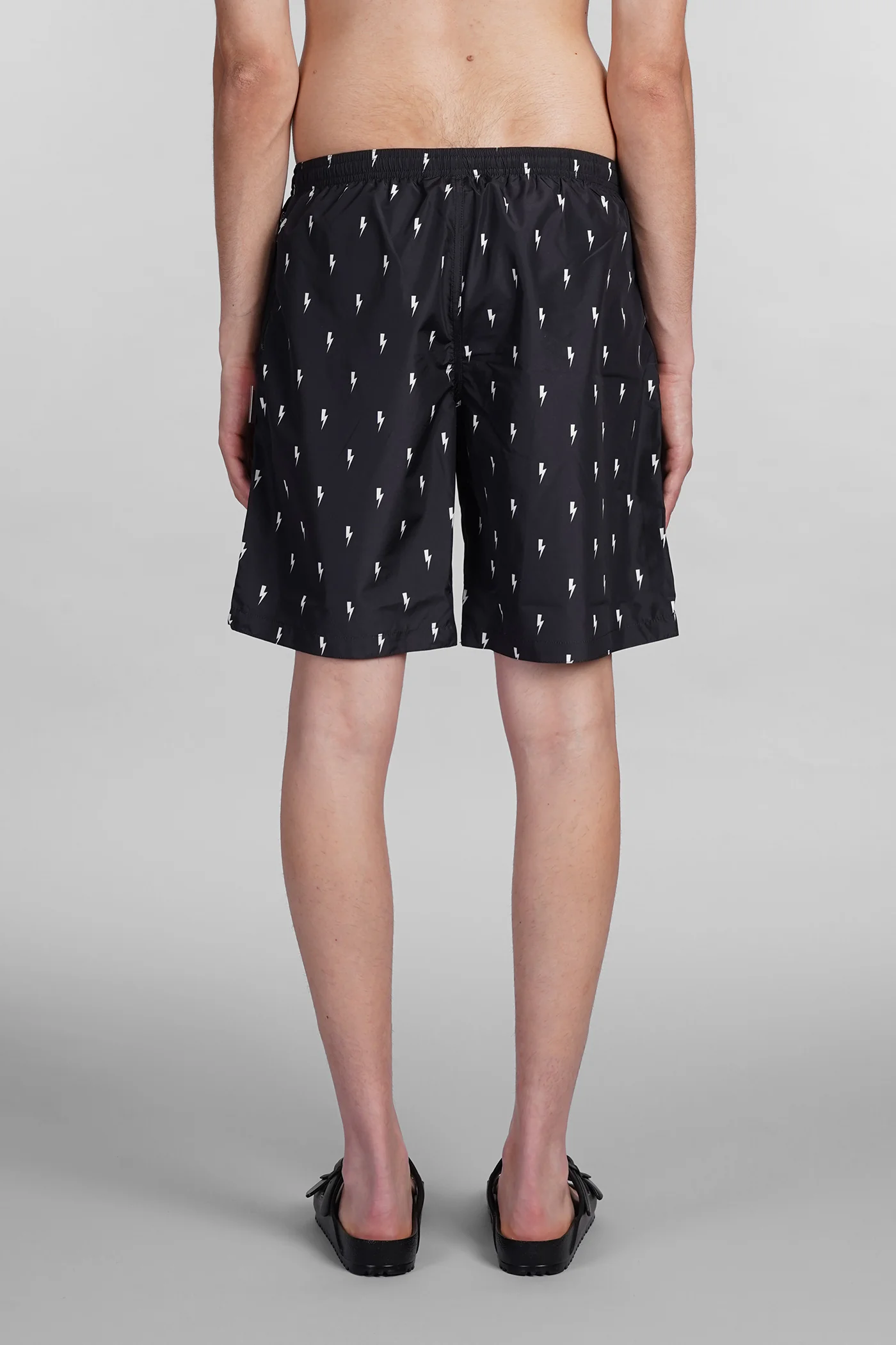 Beachwear in black polyester - Image 2