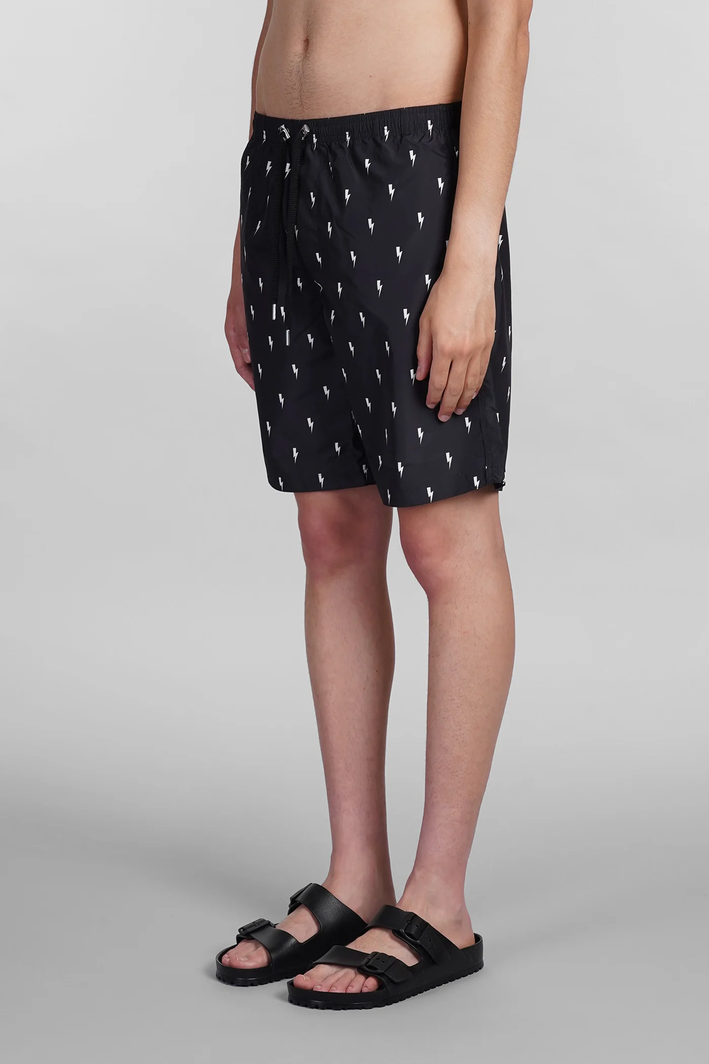 Beachwear in black polyester - Image 3