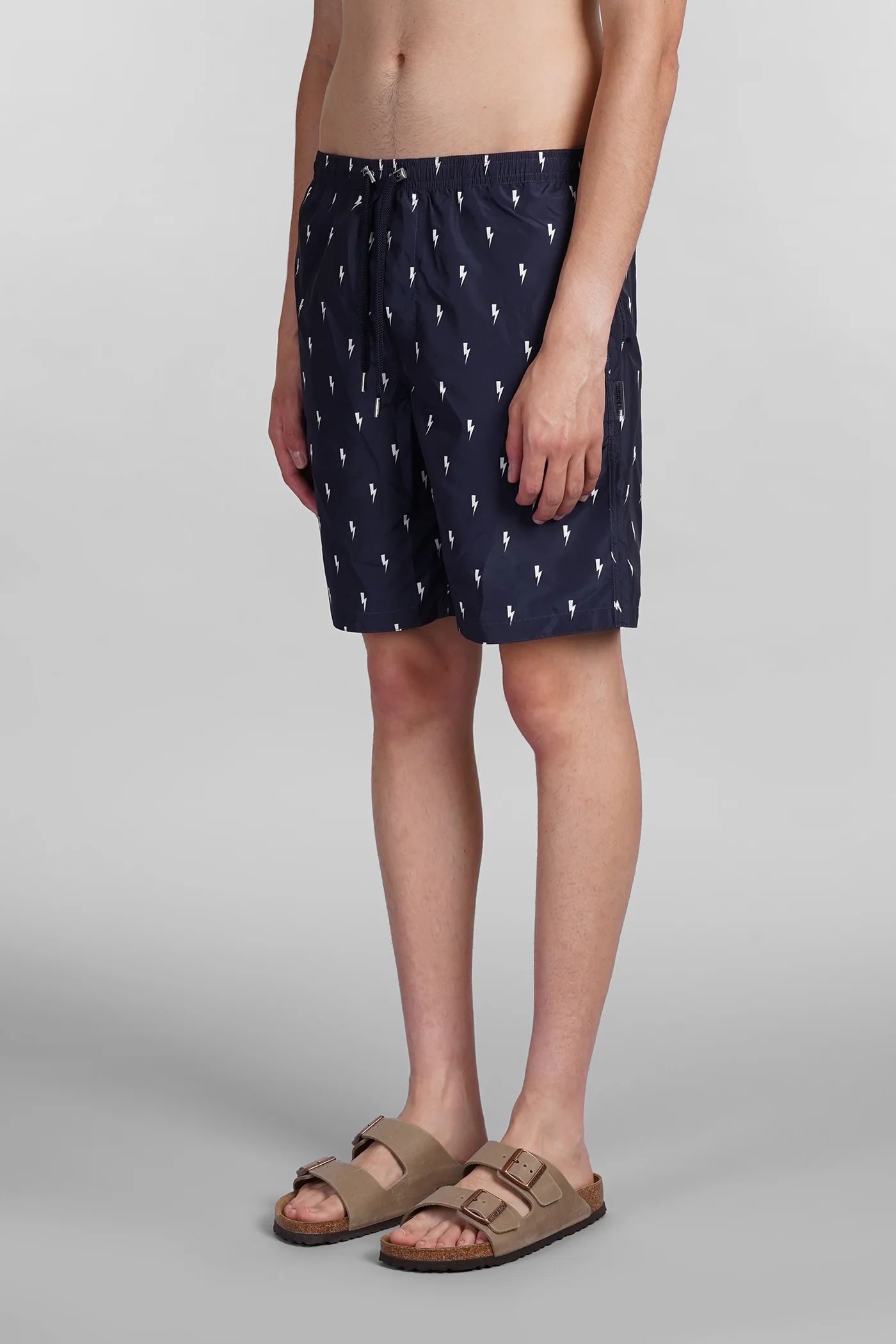 Beachwear in blue polyester - Image 3