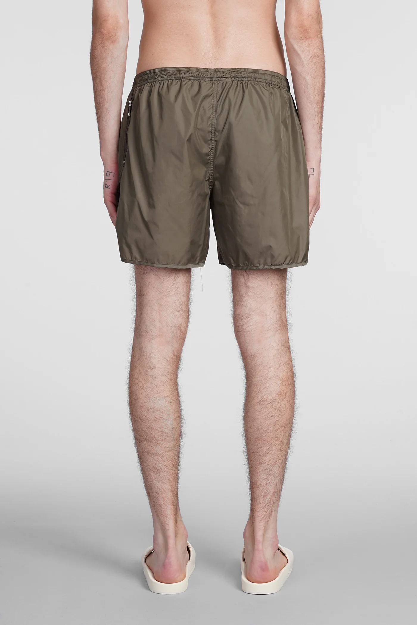 Beachwear in green polyester - Image 2