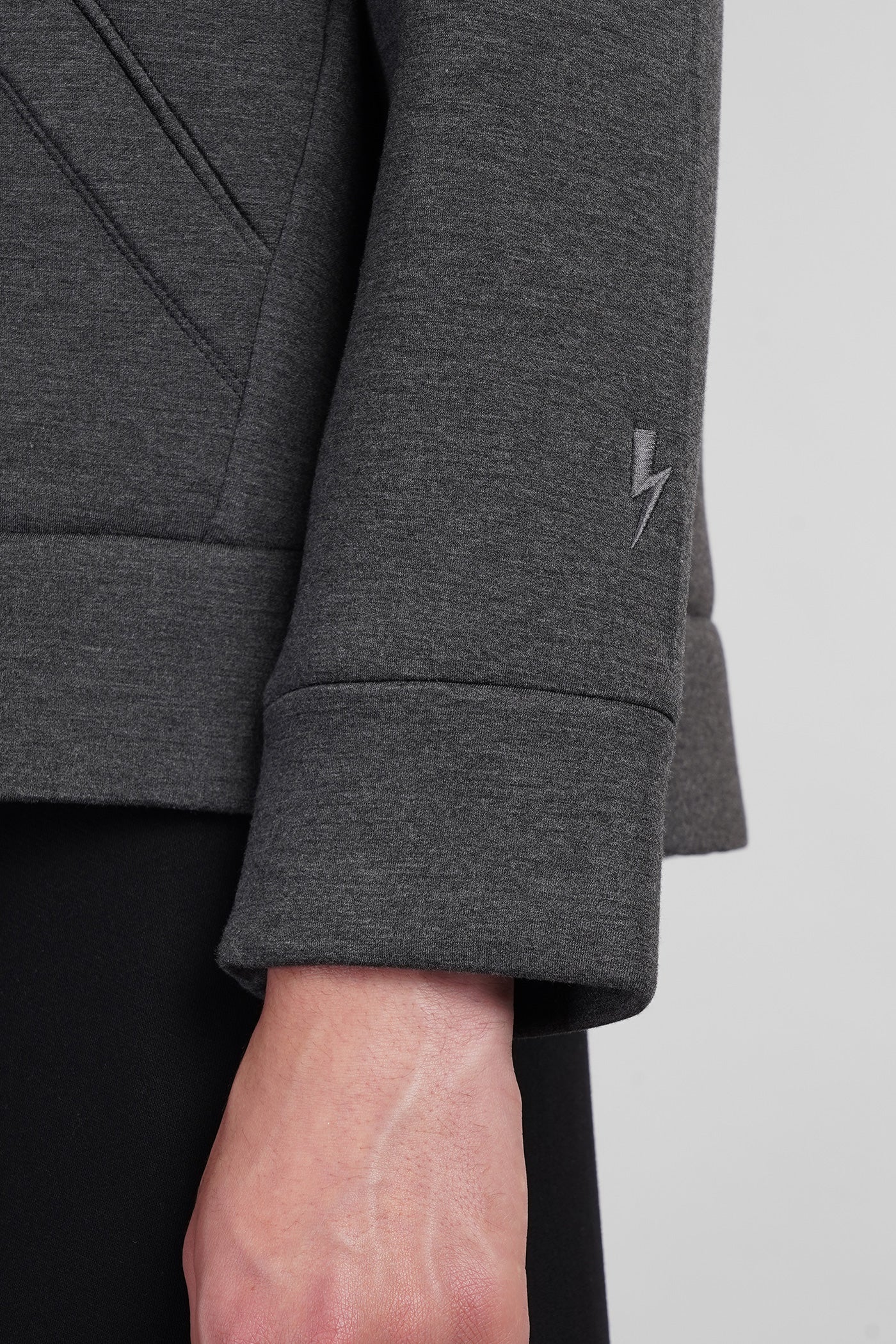 Cardigan in grey viscose - Image 5