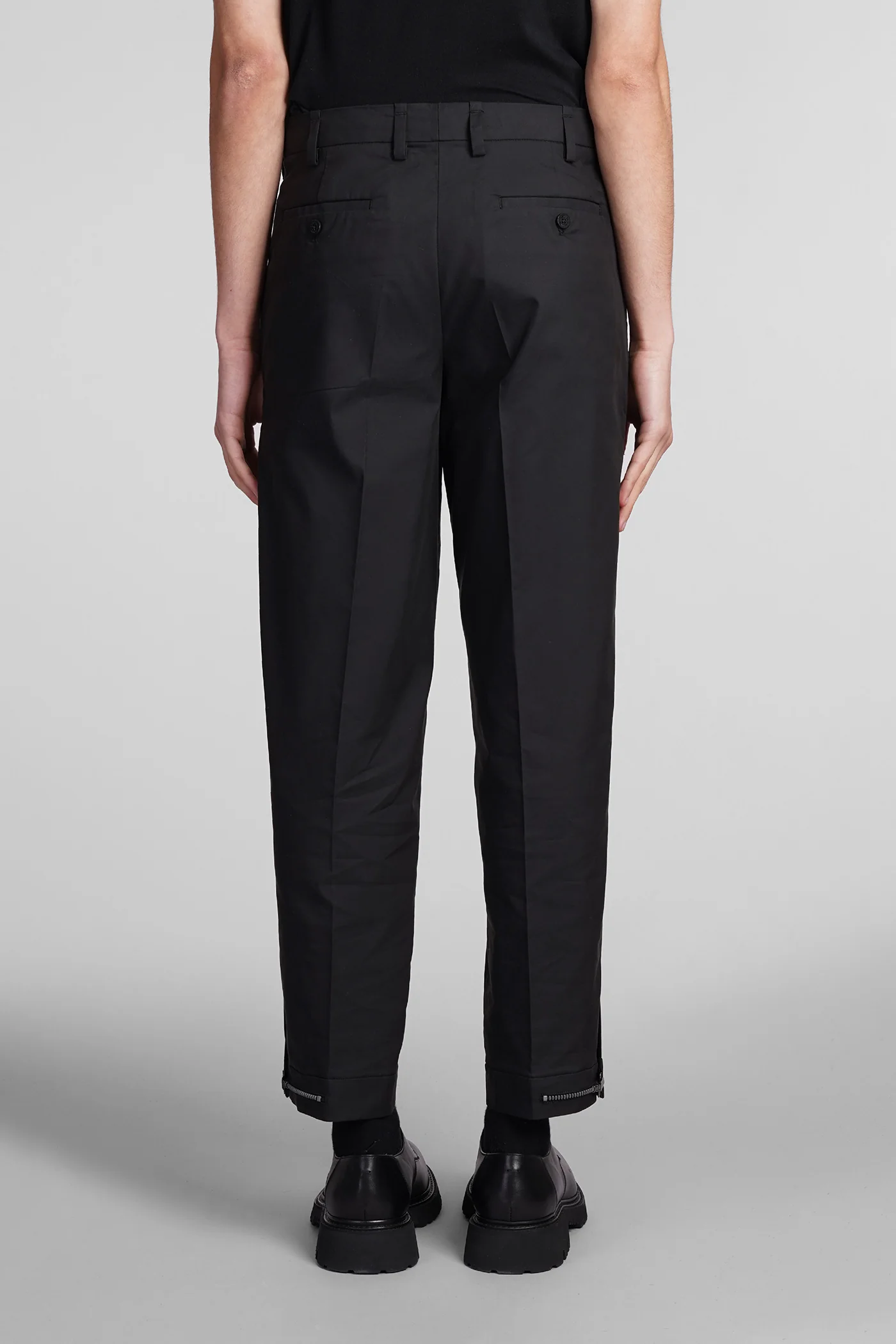 Pants in black polyester - Image 3