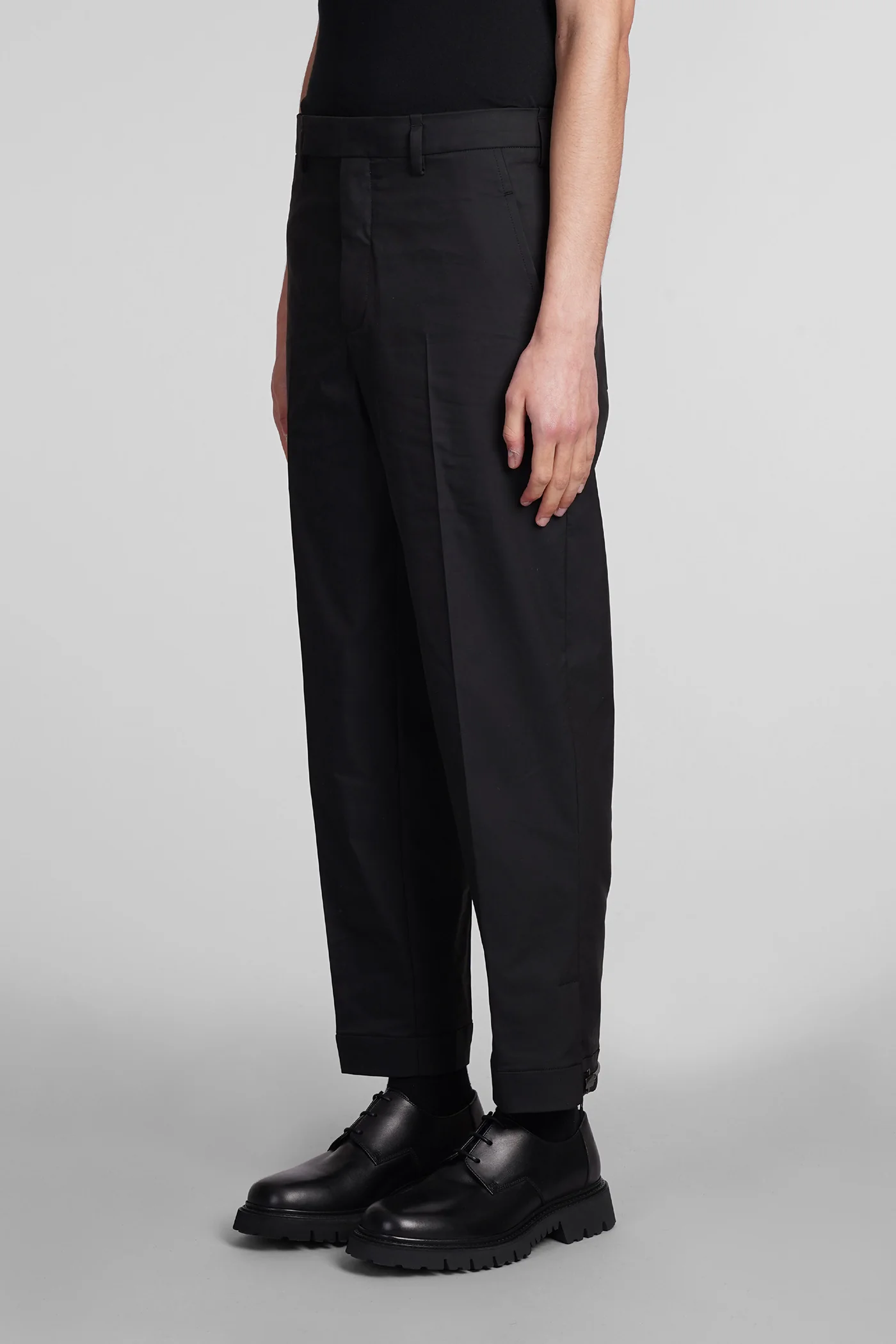 Pants in black polyester - Image 4