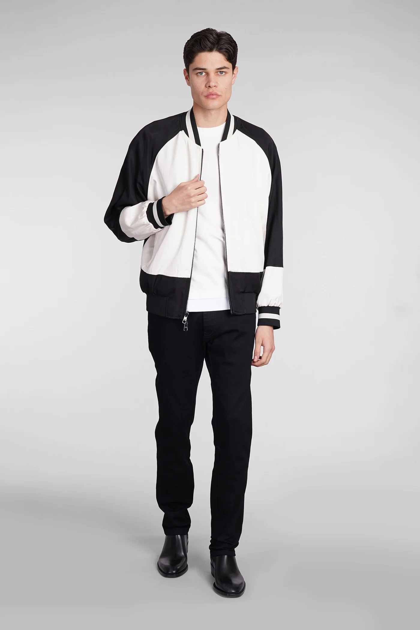 Reversible bomber Bomber Jacket in black viscose - Image 2