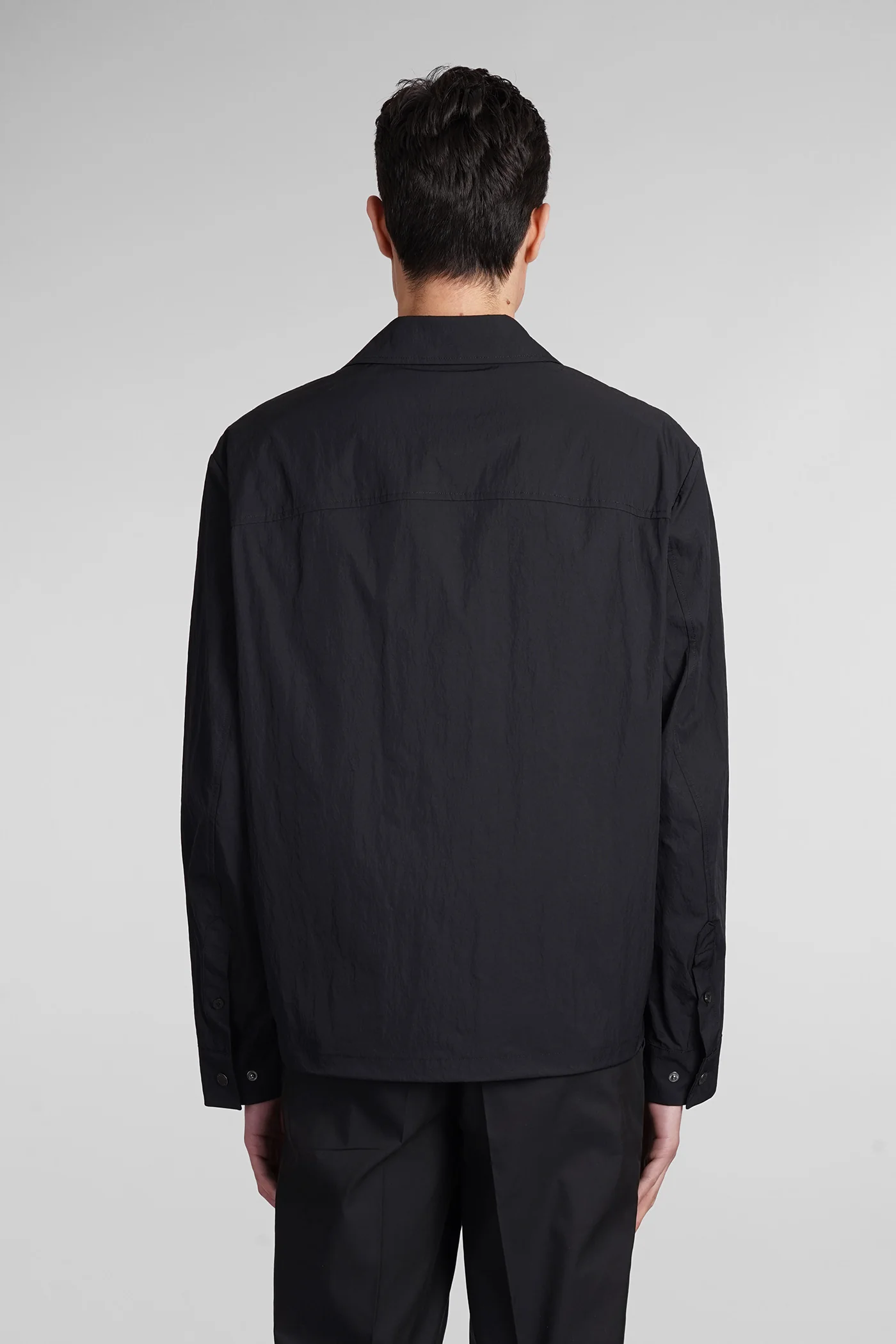Shirt in black polyester - Image 3