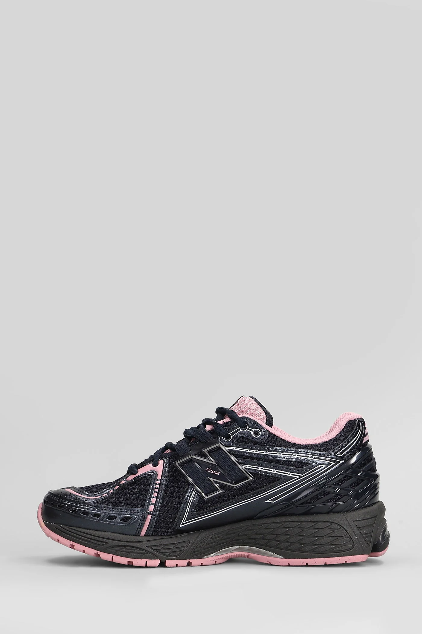 1906 Sneakers in black leather and fabric - Image 3