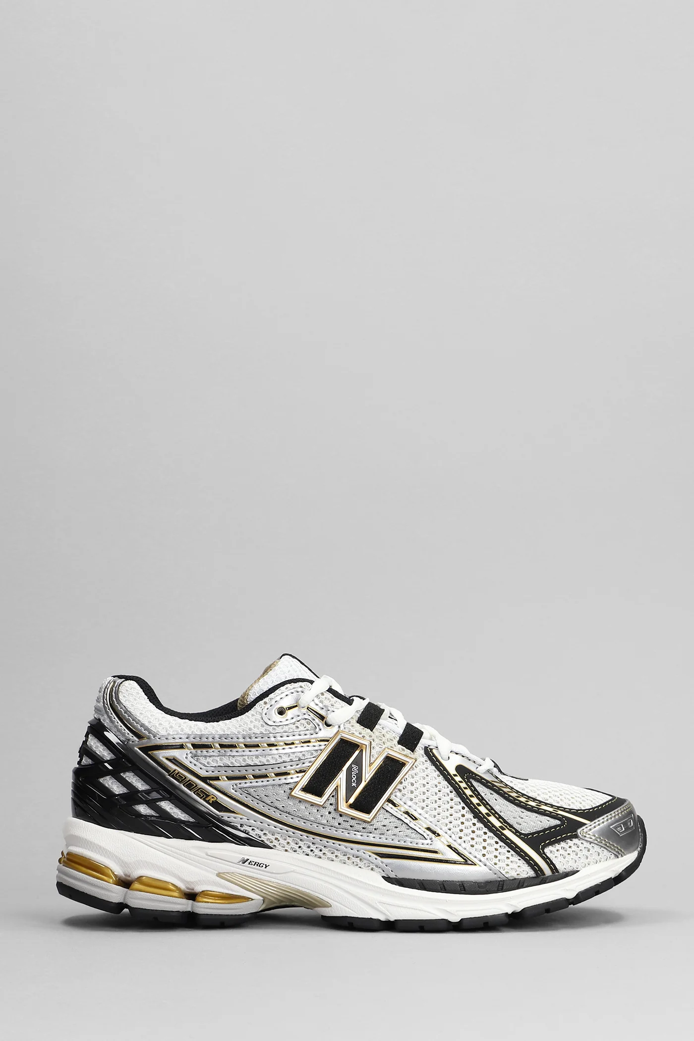 1906 Sneakers in silver leather and fabric