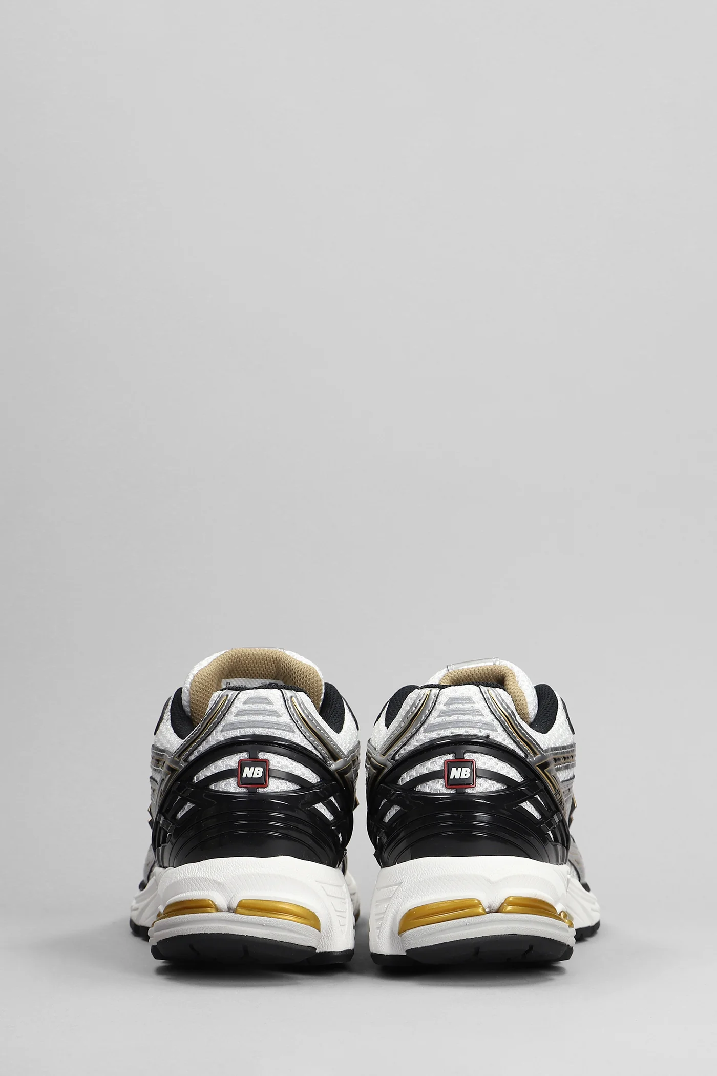 1906 Sneakers in silver leather and fabric - Image 4